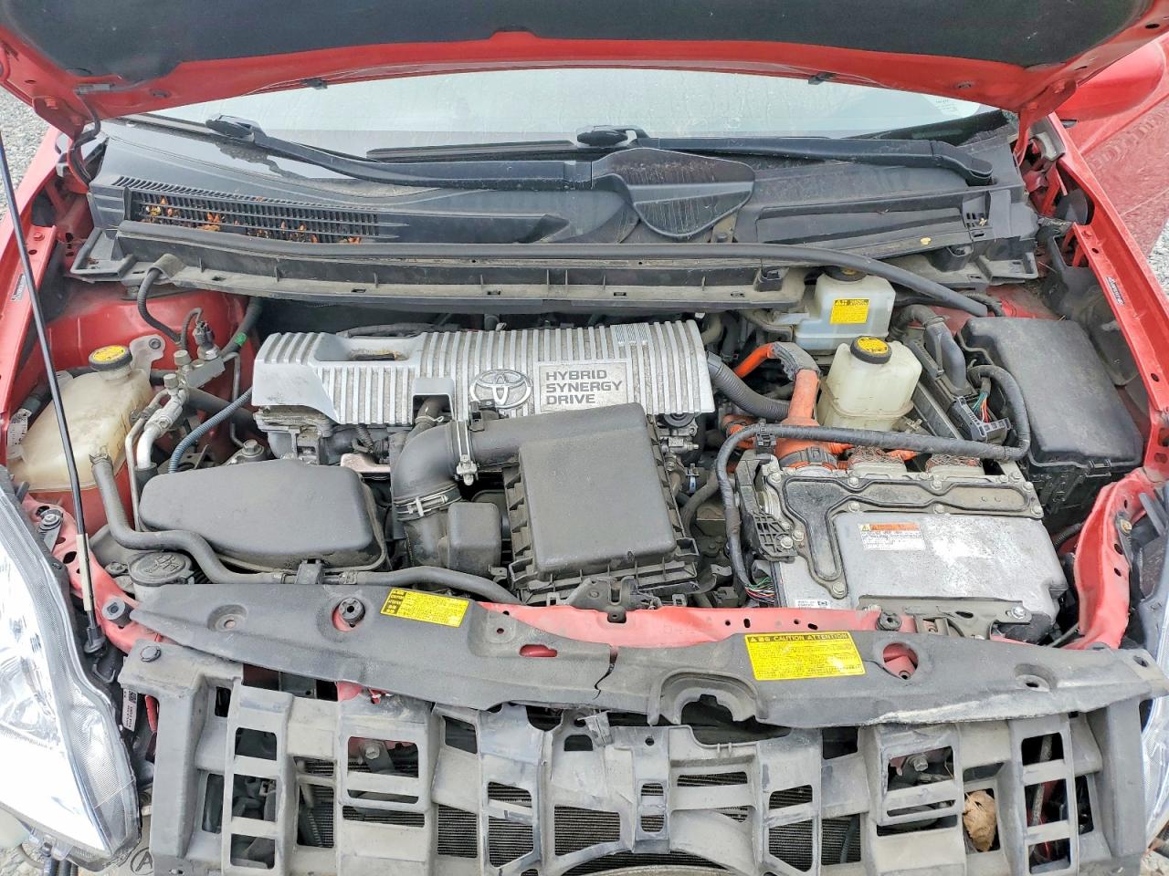 2011 Toyota Prius Two Красный vin: JTDKN3DU2B0247726
