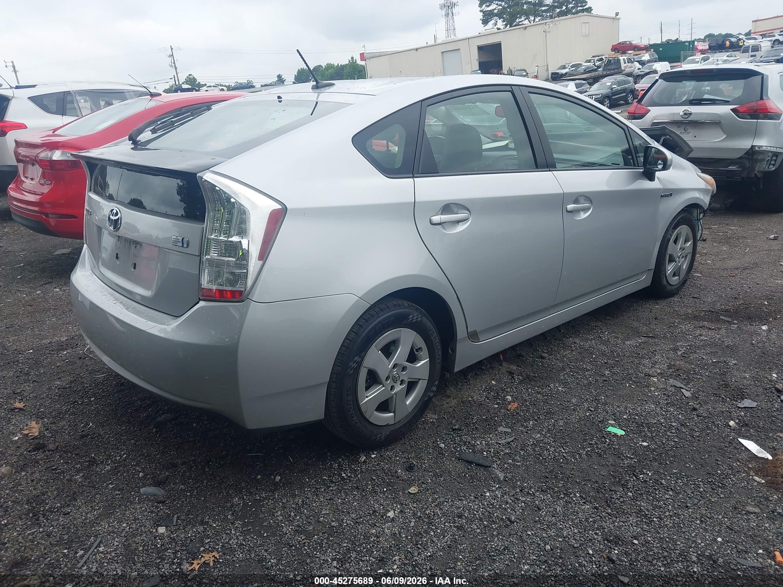 2011 Toyota Prius Four Silver vin: JTDKN3DU2B0294755