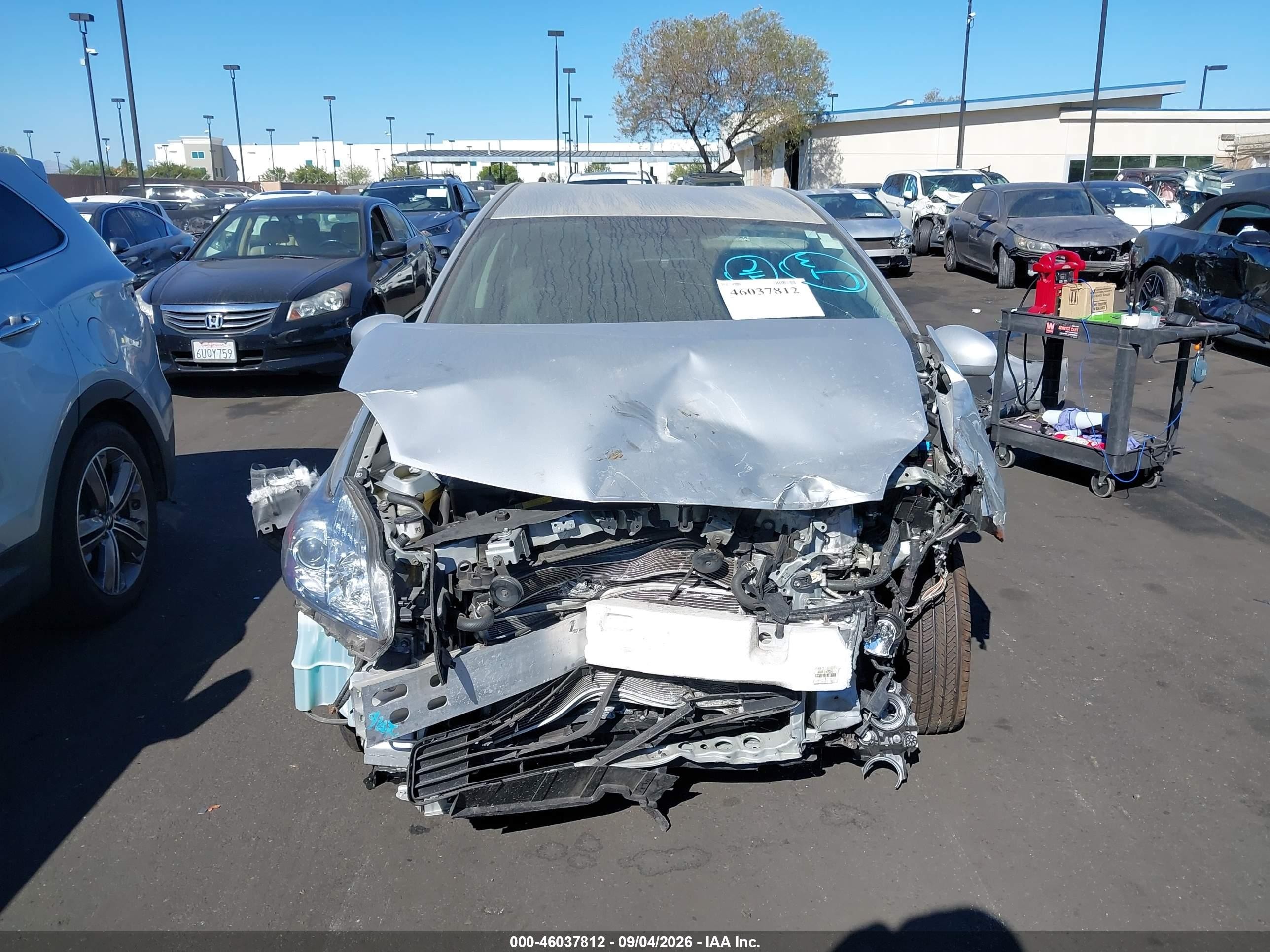 2011 Toyota Prius Two Silver vin: JTDKN3DU2B1334844