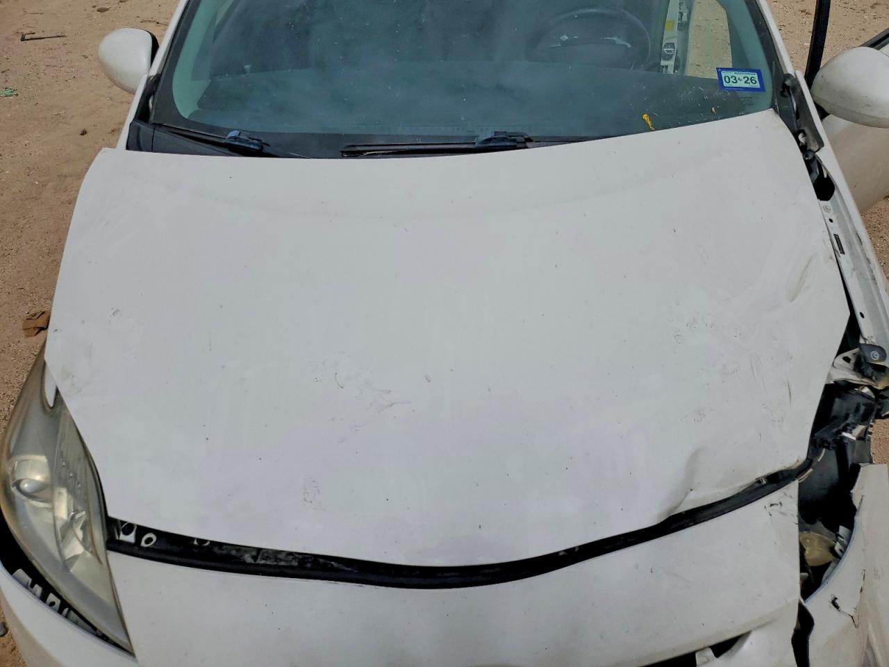 2011 Toyota Prius Four White vin: JTDKN3DU2B5256820