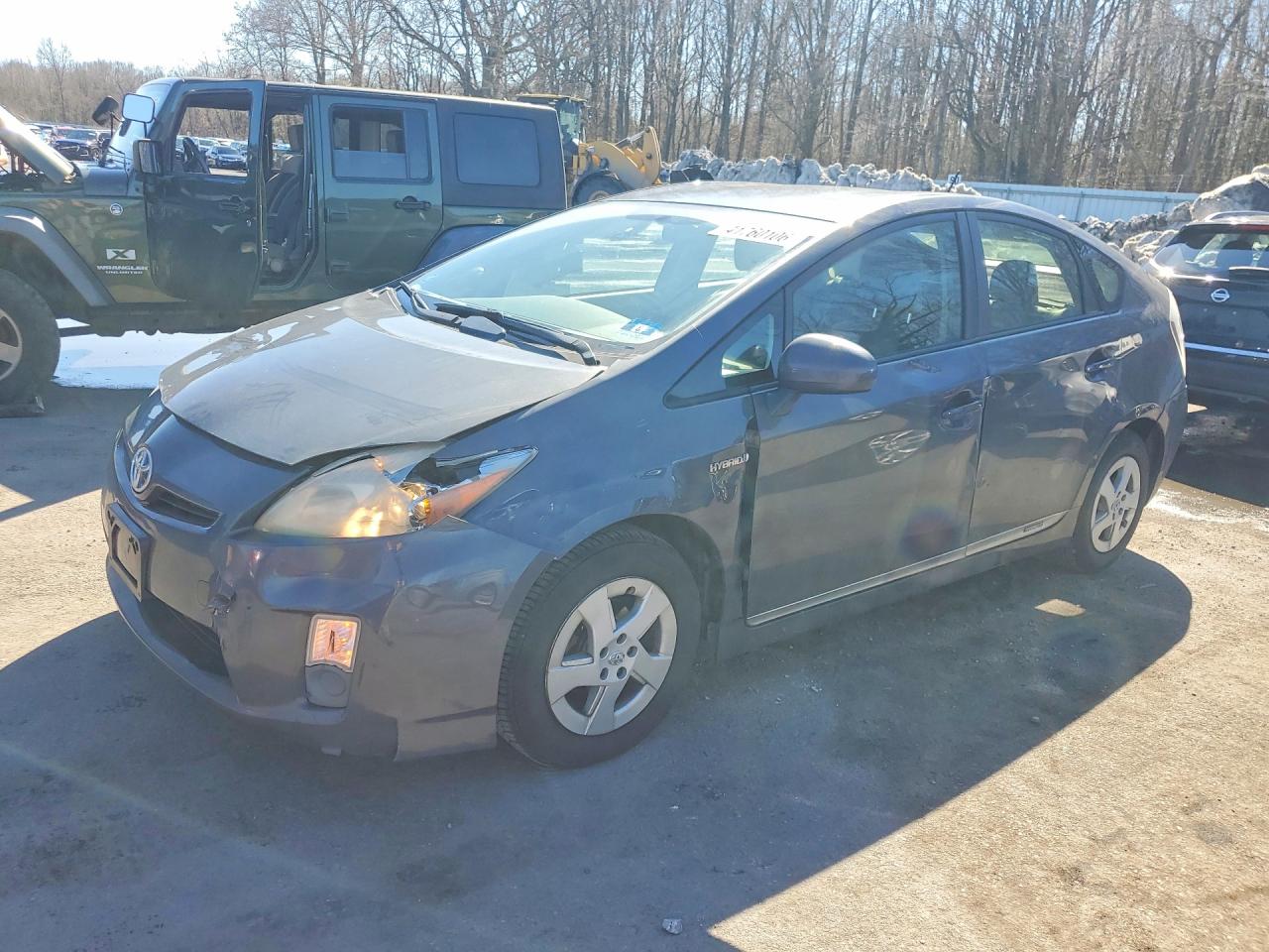 2011 Toyota Prius Two Gray vin: JTDKN3DU2B5341186
