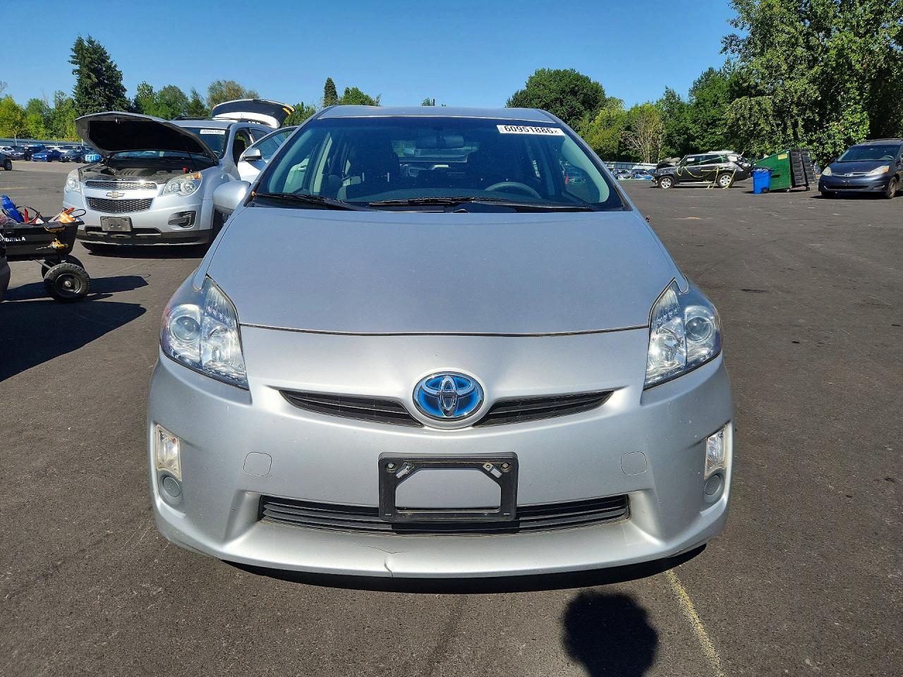2011 Toyota Prius Three Silver vin: JTDKN3DU2B5349384