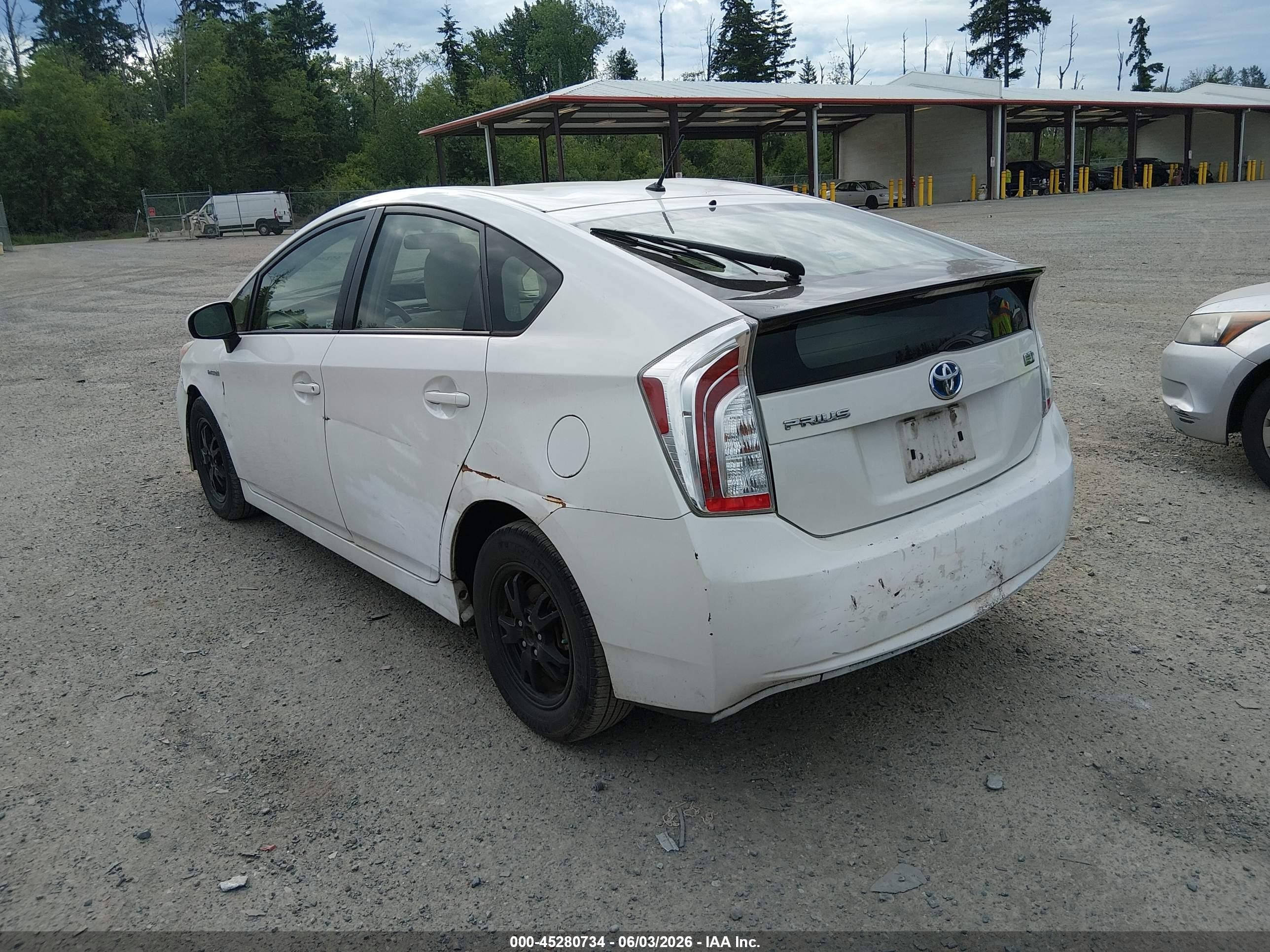 2012 Toyota Prius Two White vin: JTDKN3DU2C0335046