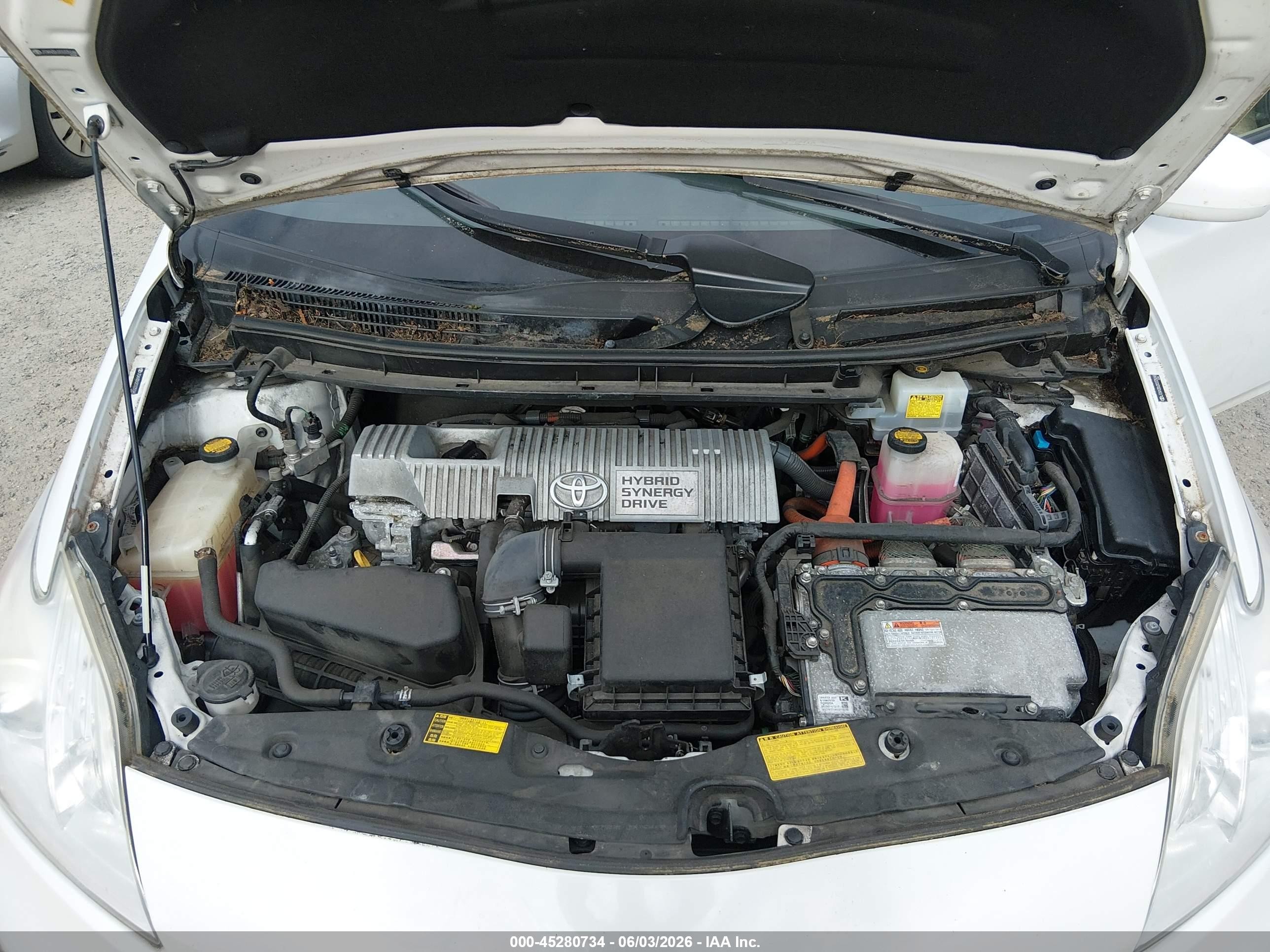 2012 Toyota Prius Two White vin: JTDKN3DU2C0335046