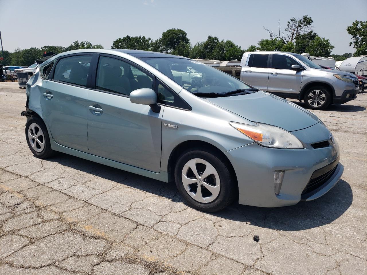 2012 Toyota Prius Turquoise vin: JTDKN3DU2C1483398