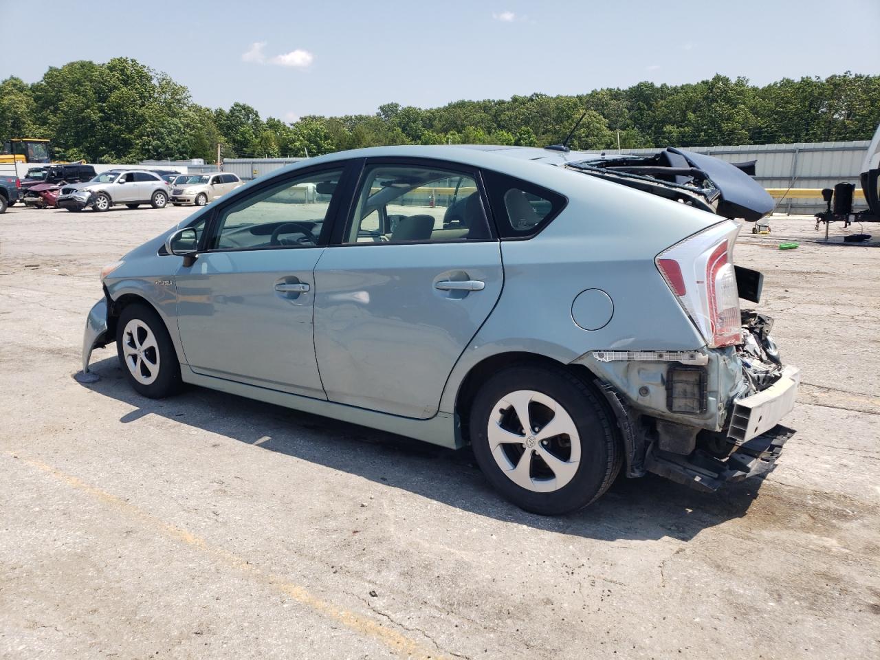 2012 Toyota Prius Turquoise vin: JTDKN3DU2C1483398