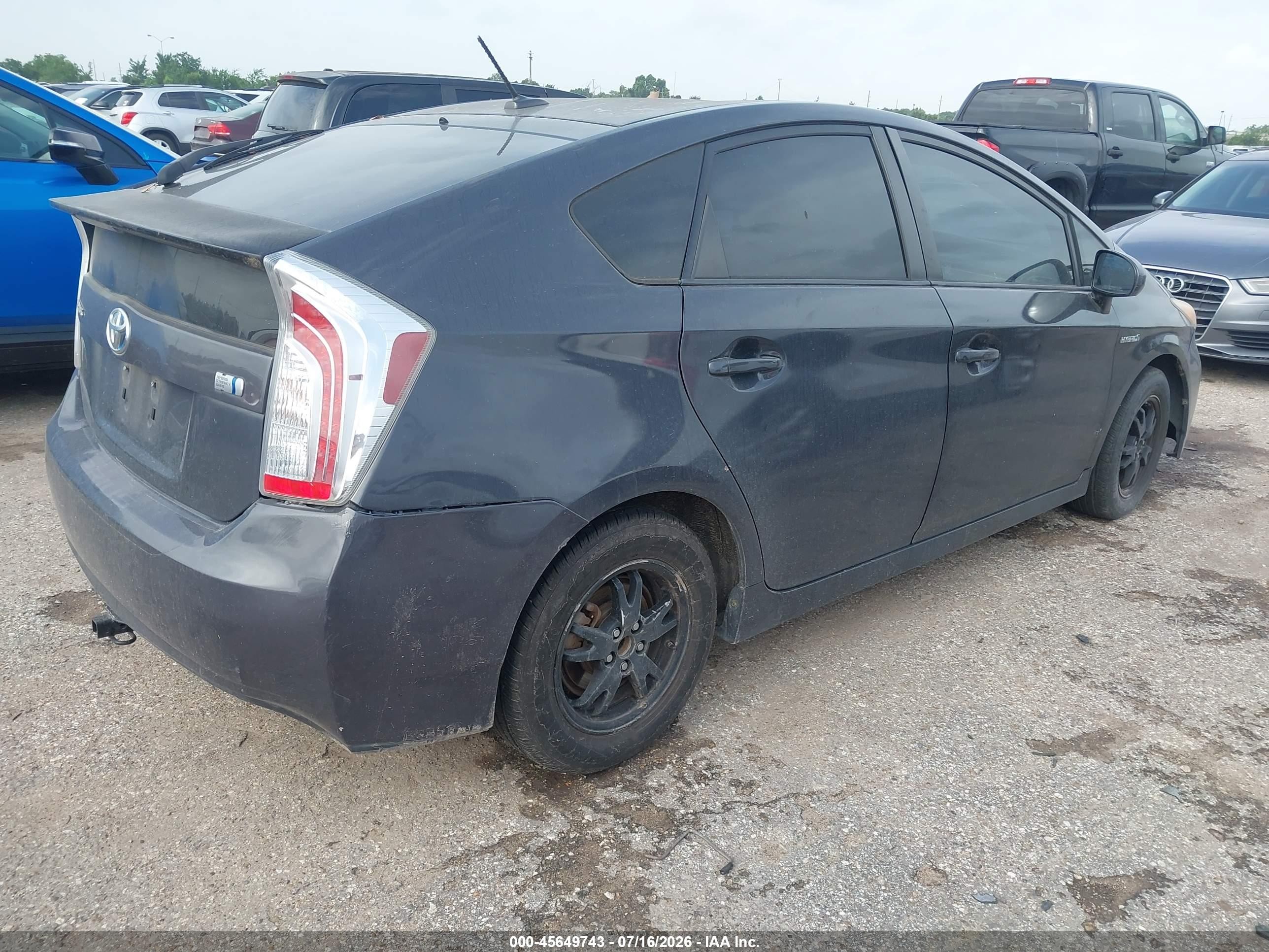 2012 Toyota Prius Three Gray vin: JTDKN3DU2C1489279