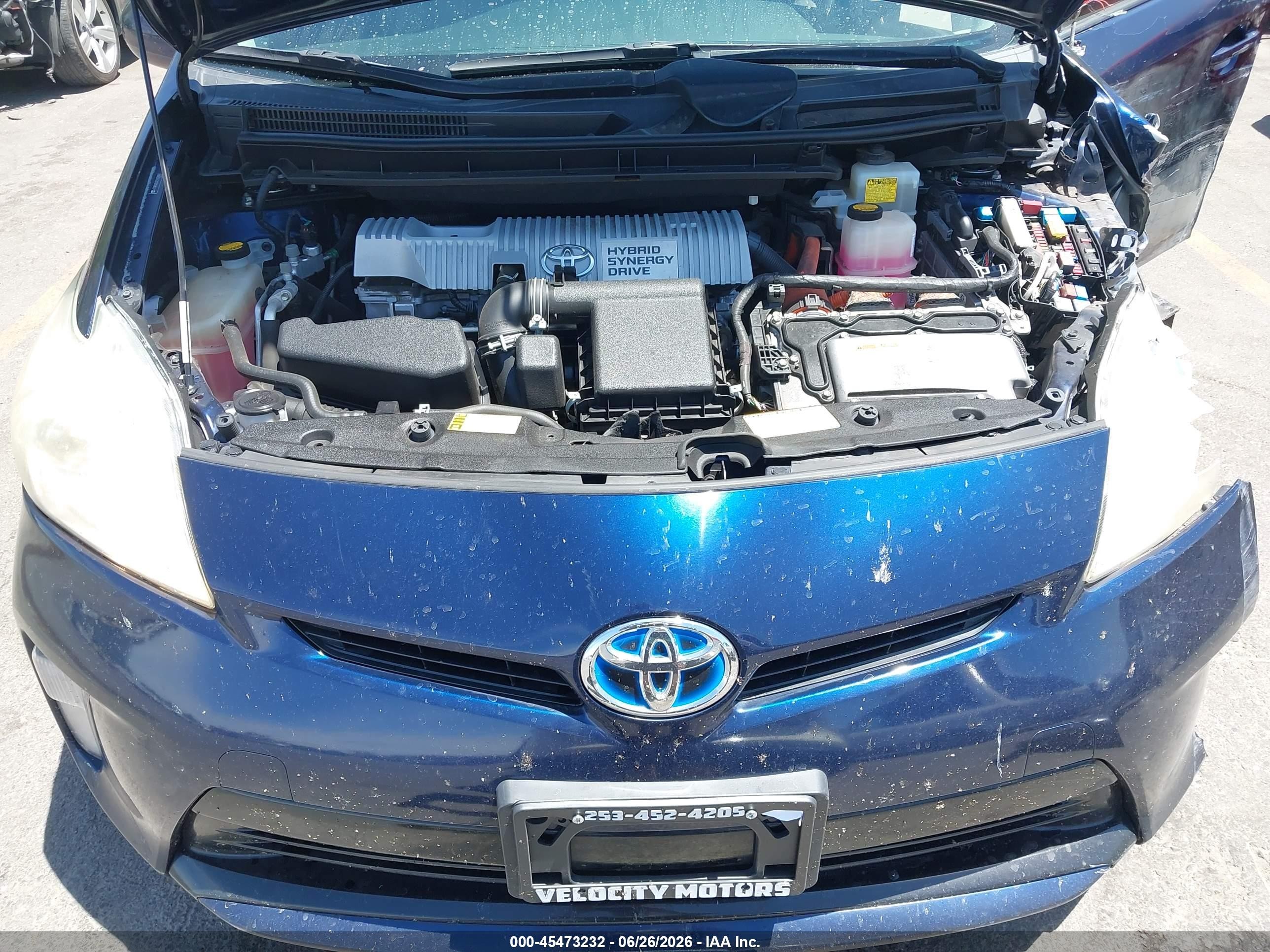 2012 Toyota Prius Three Синий vin: JTDKN3DU2C1508087