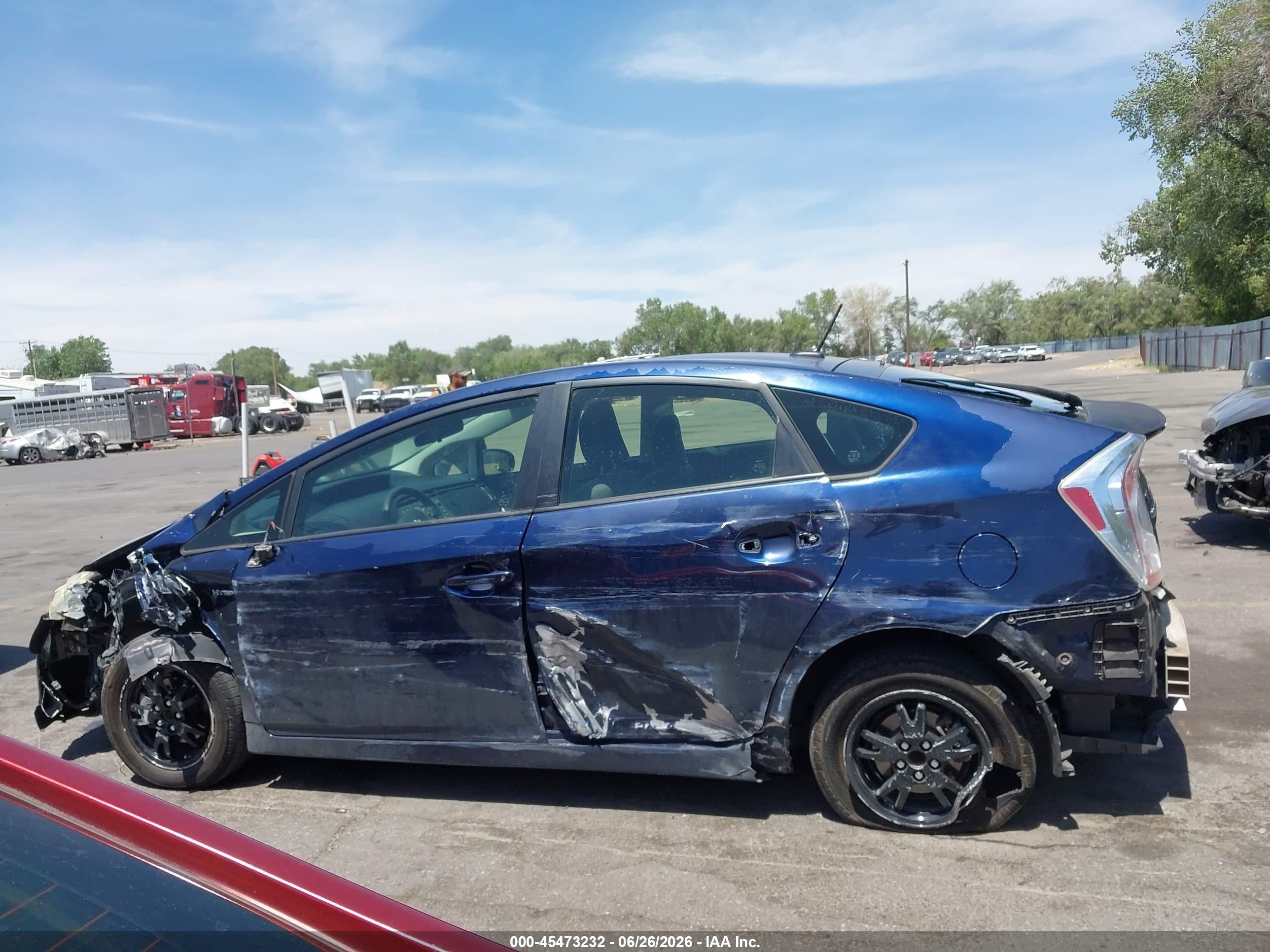 2012 Toyota Prius Three Синий vin: JTDKN3DU2C1508087