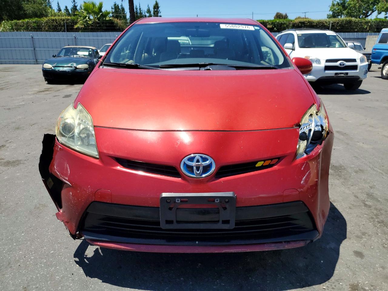 2012 Toyota Prius Three Красный vin: JTDKN3DU2C1508123