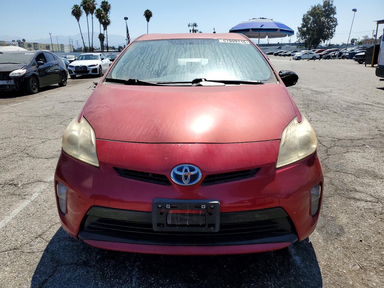 2012 Toyota Prius Two Red vin: JTDKN3DU2C1531367