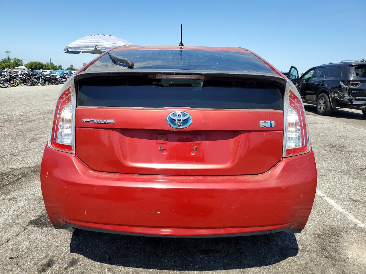 2012 Toyota Prius Two Red vin: JTDKN3DU2C1531367