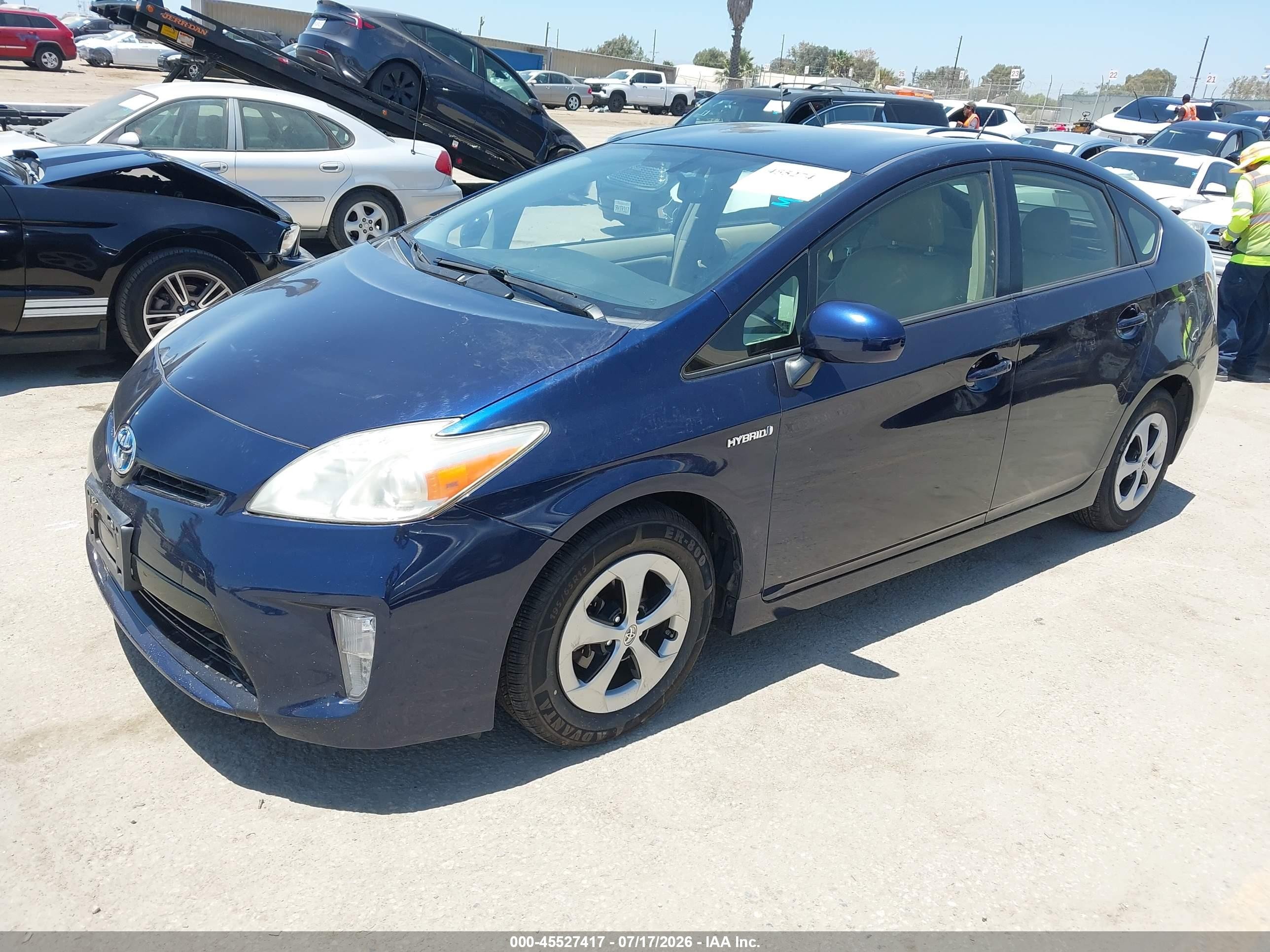 2012 Toyota Prius   Синий vin: JTDKN3DU2C1539243