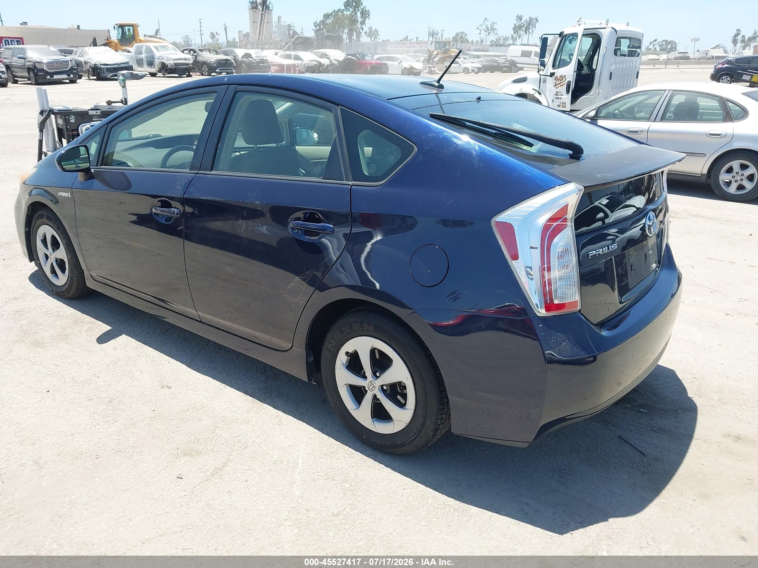2012 Toyota Prius   Синий vin: JTDKN3DU2C1539243