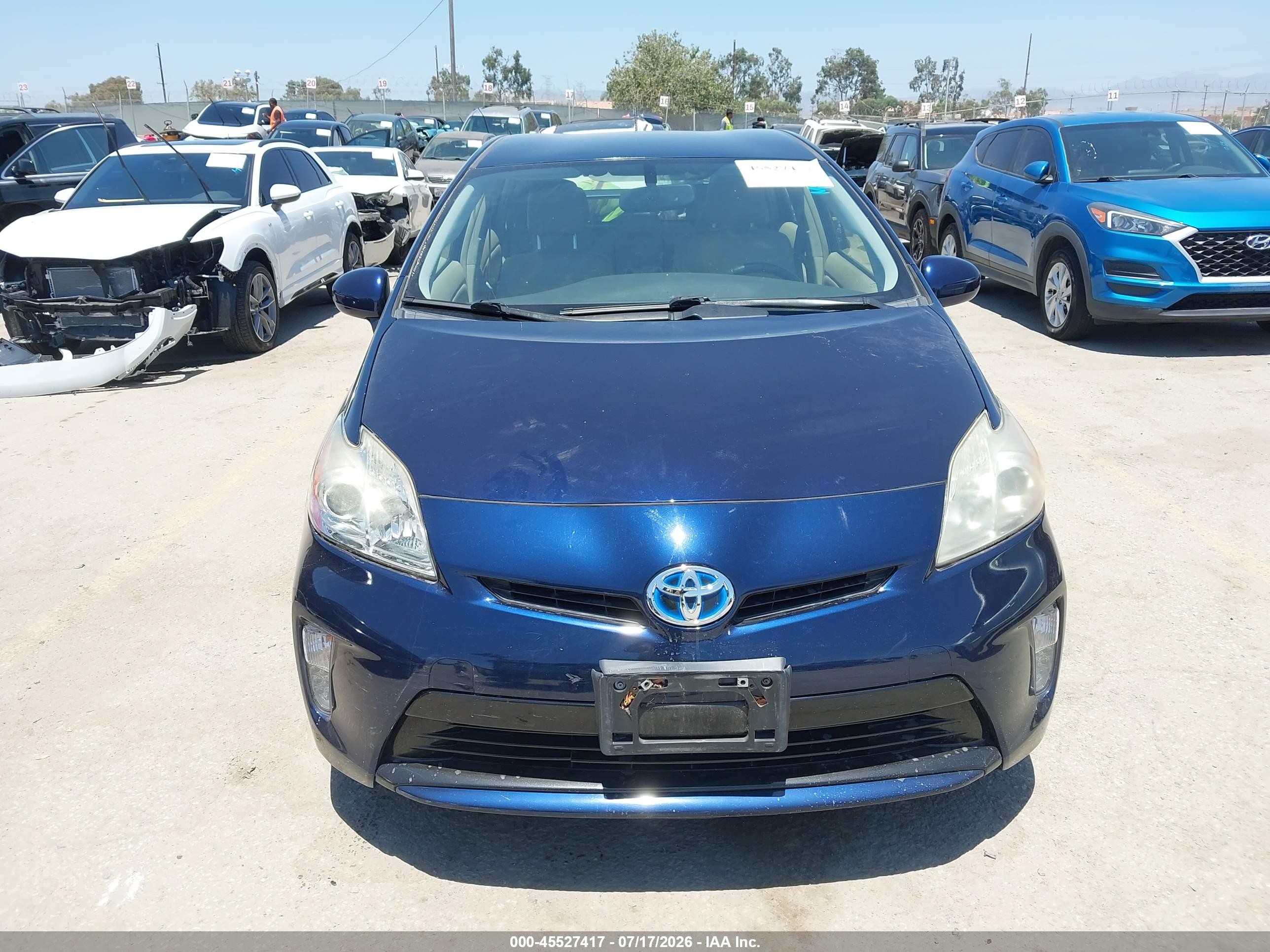 2012 Toyota Prius   Синий vin: JTDKN3DU2C1539243