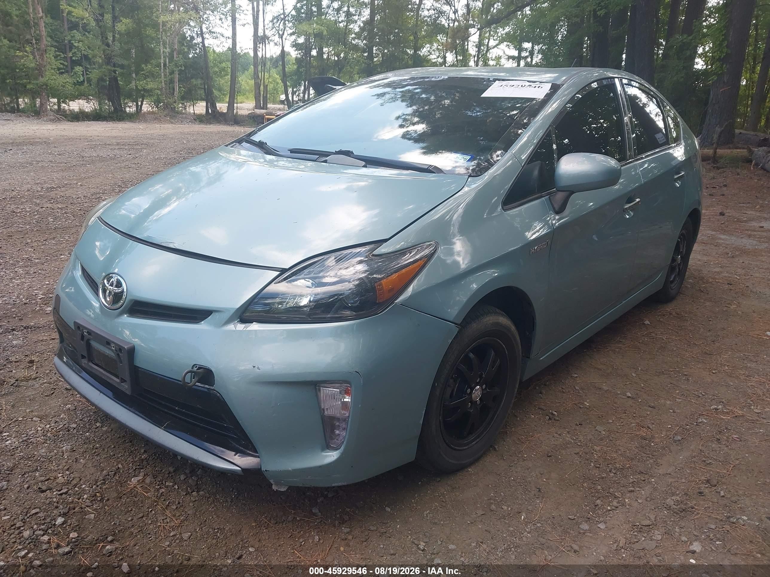 2012 Toyota Prius Two Teal vin: JTDKN3DU2C1539971