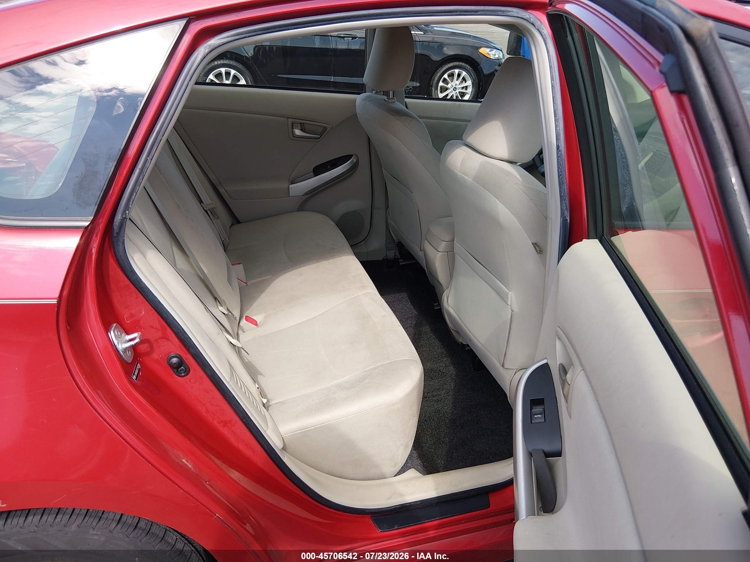 2012 Toyota Prius Two Red vin: JTDKN3DU2C1541686
