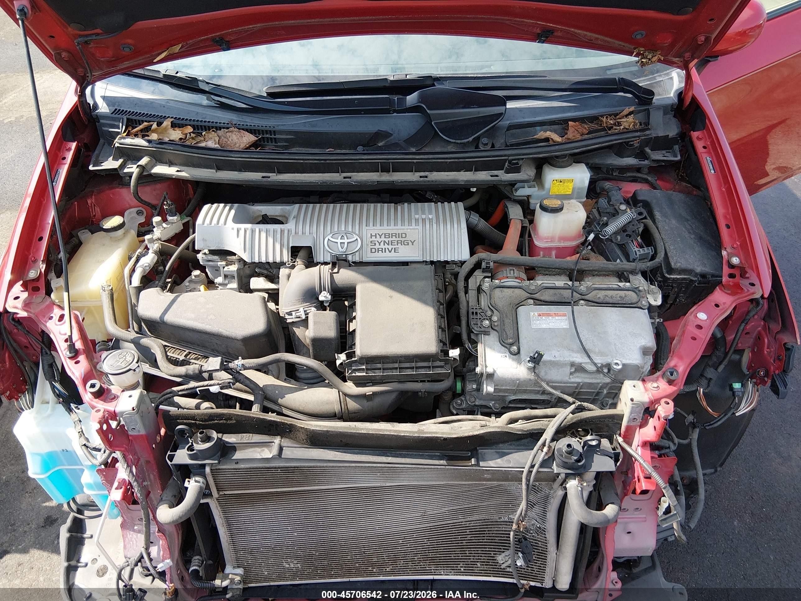2012 Toyota Prius Two Red vin: JTDKN3DU2C1541686