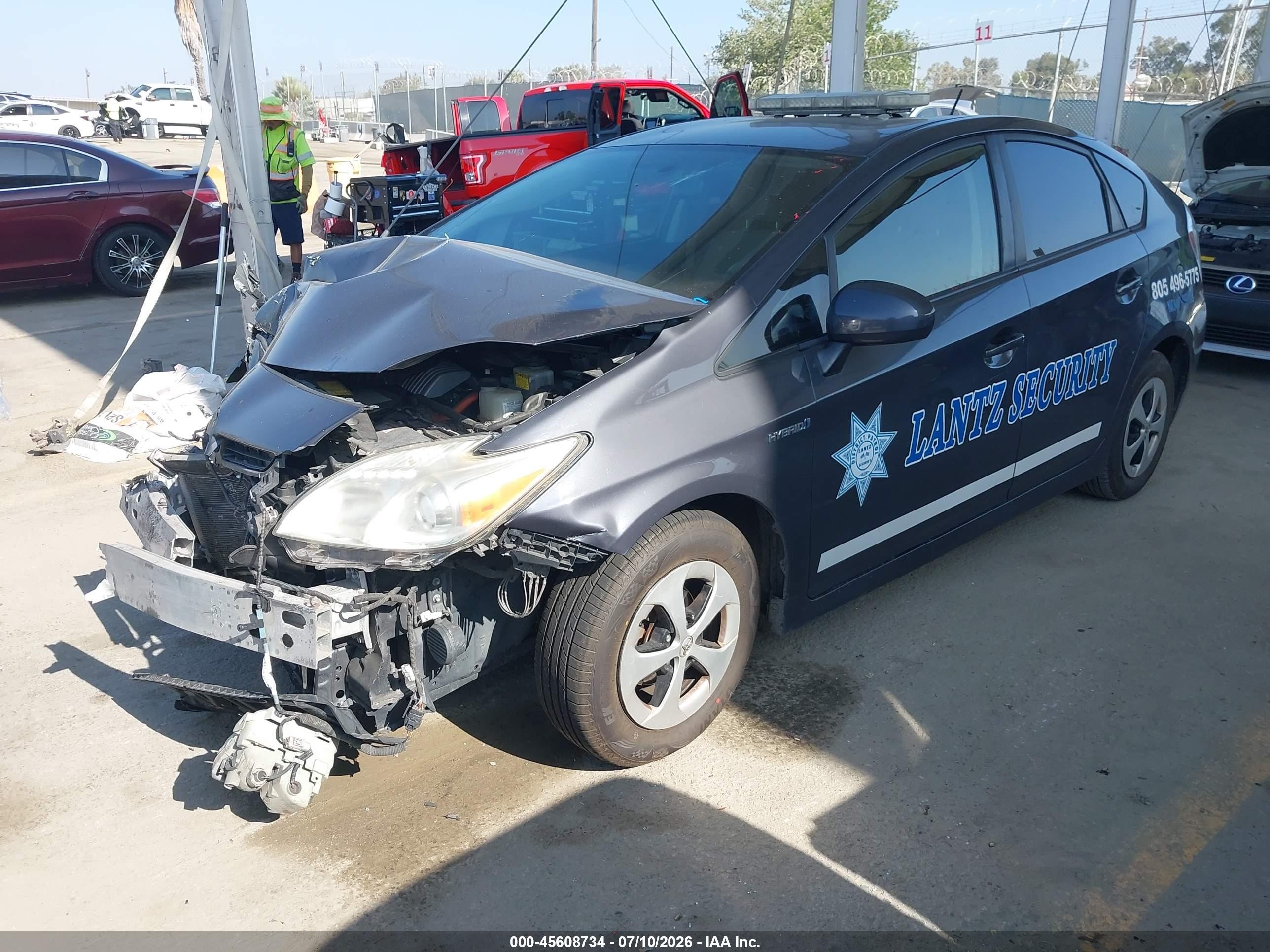 2012 Toyota Prius Two Gray vin: JTDKN3DU2C1543177