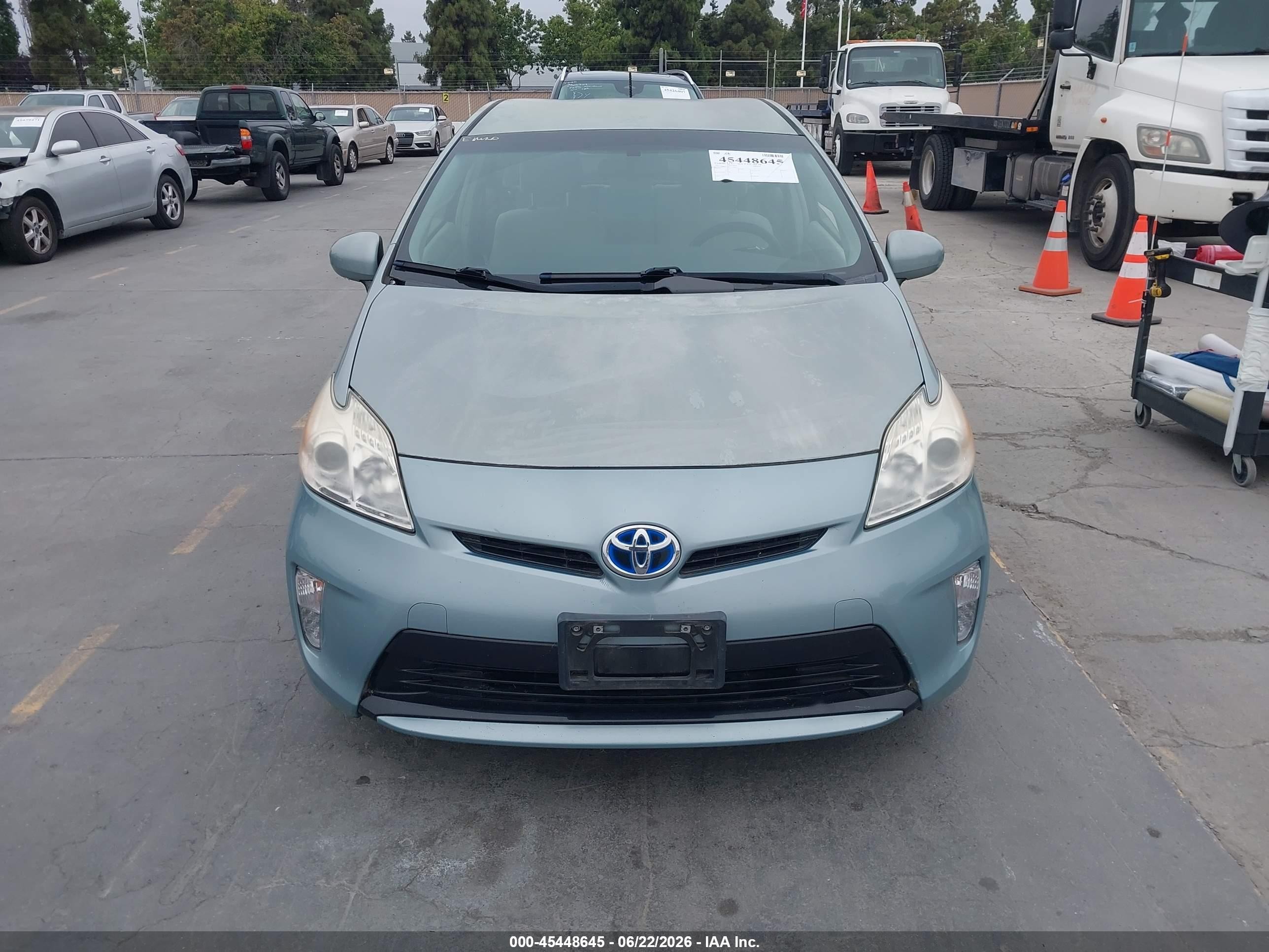 2012 Toyota Prius Three Turquoise vin: JTDKN3DU2C1549352