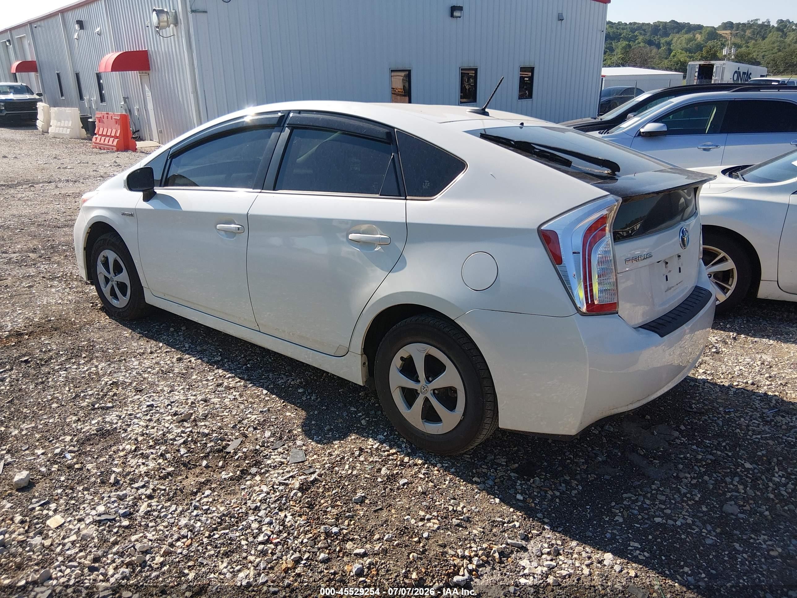 2012 Toyota Prius   White vin: JTDKN3DU2C1554678