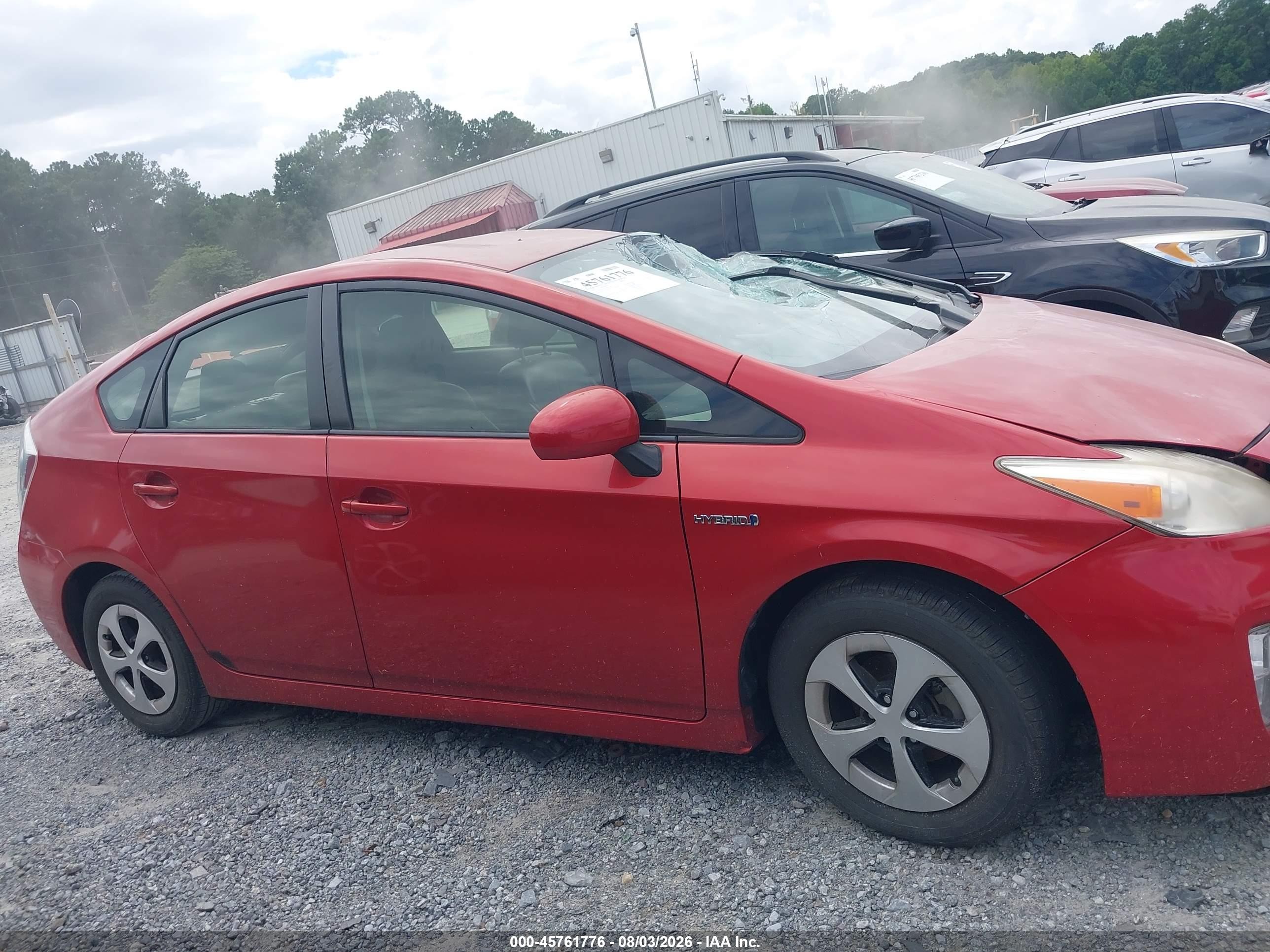 2012 Toyota Prius Three Red vin: JTDKN3DU2C1555085