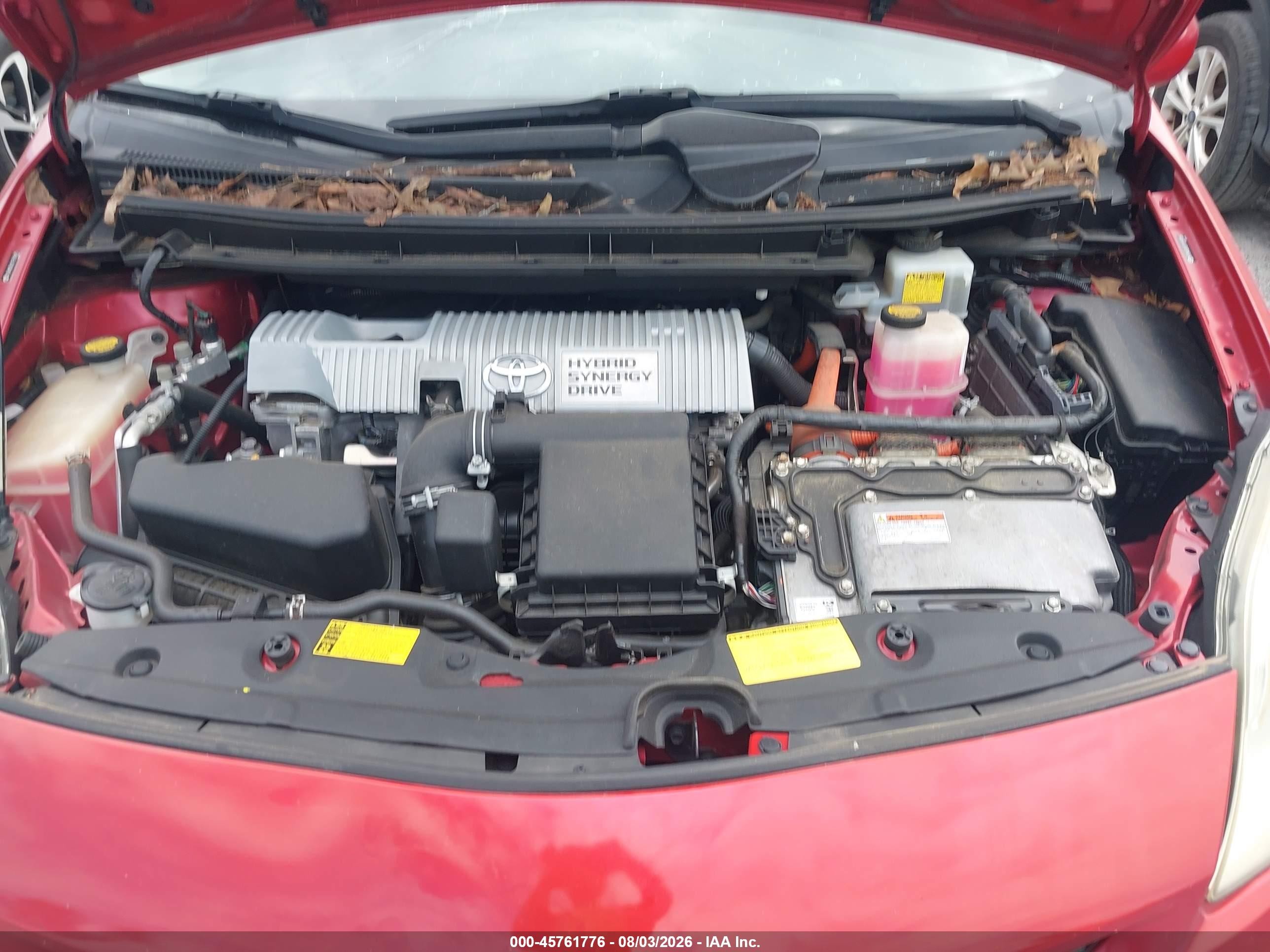 2012 Toyota Prius Three Red vin: JTDKN3DU2C1555085