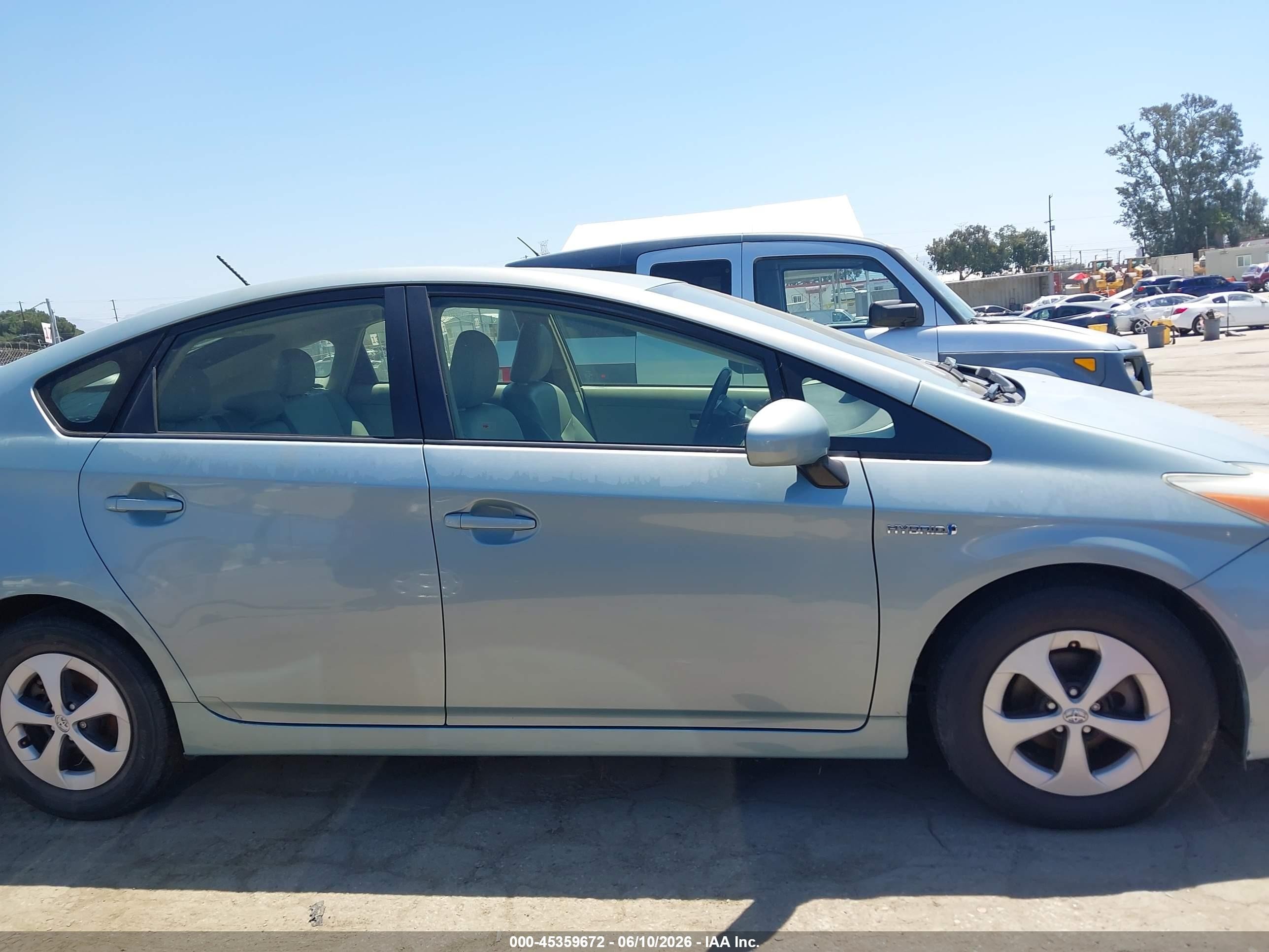 2012 Toyota Prius Four Light Blue vin: JTDKN3DU2C1579869