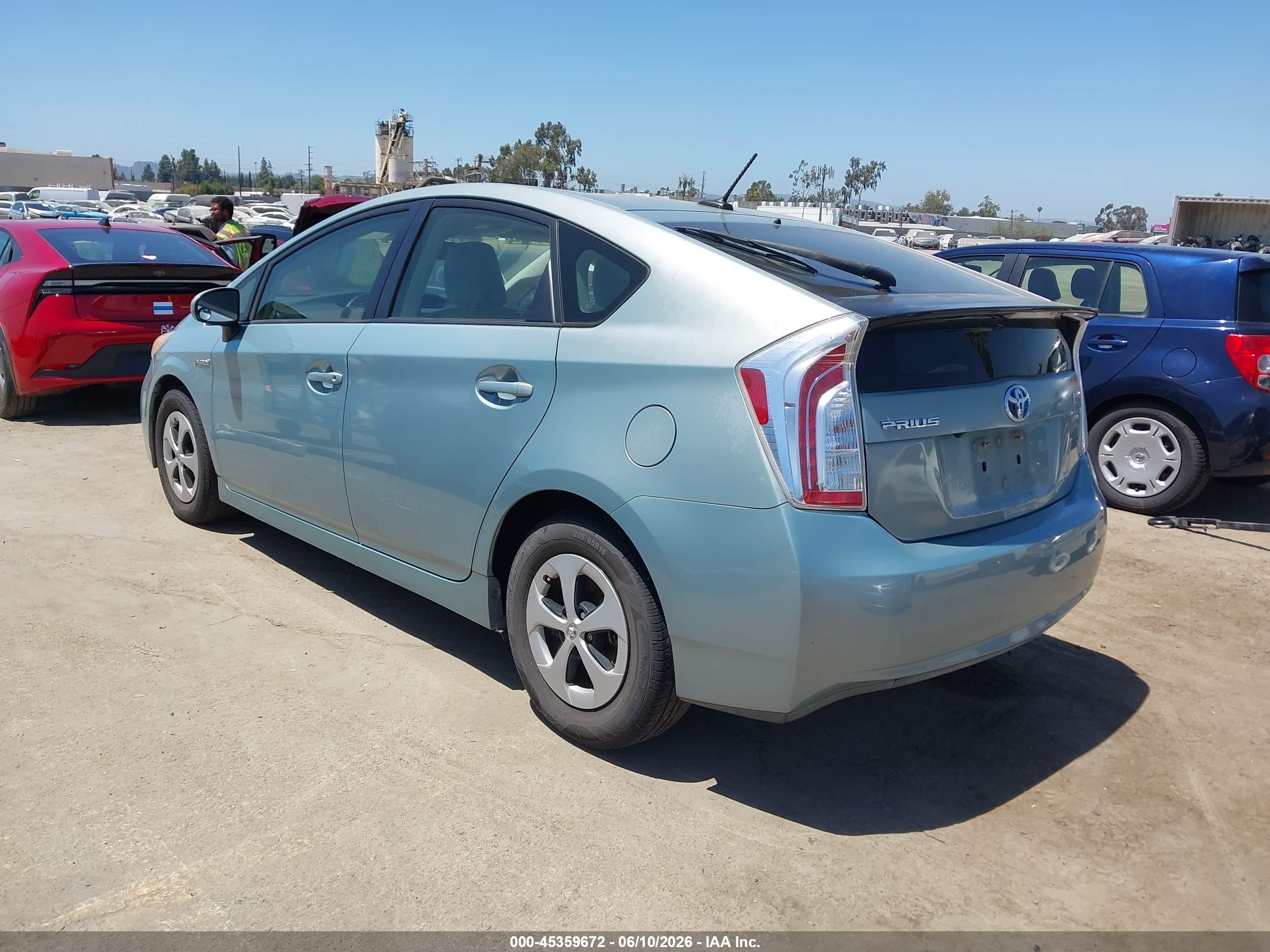 2012 Toyota Prius Four Light Blue vin: JTDKN3DU2C1579869