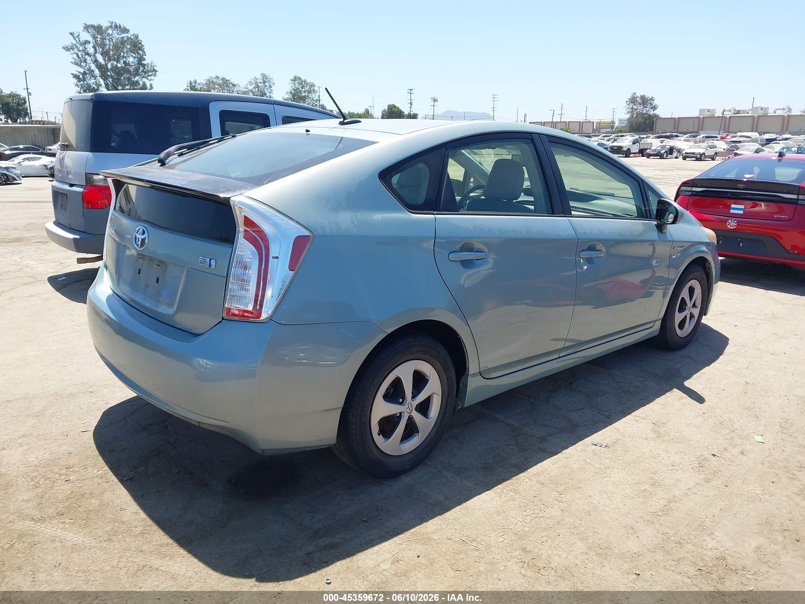 2012 Toyota Prius Four Light Blue vin: JTDKN3DU2C1579869