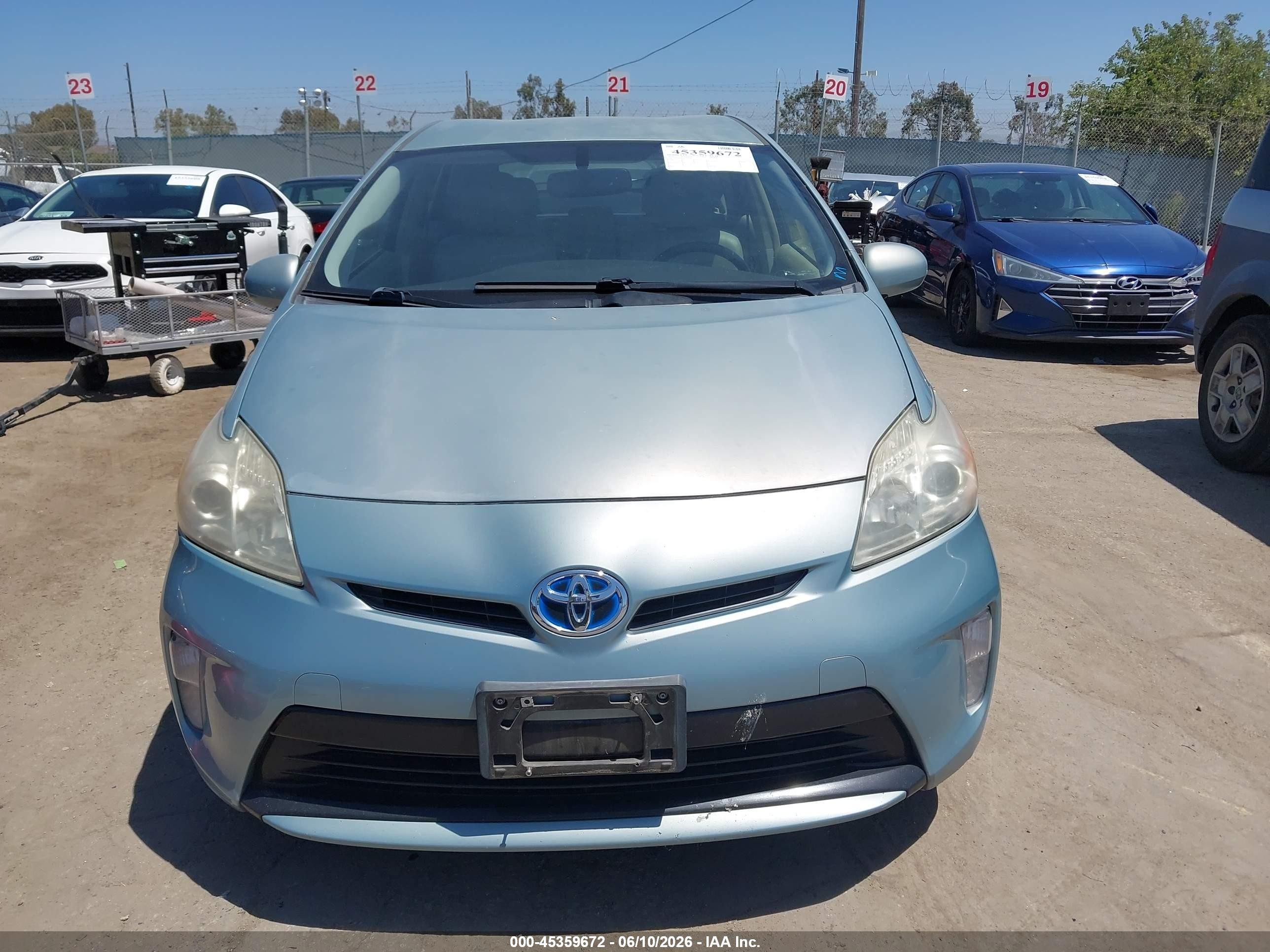 2012 Toyota Prius Four Light Blue vin: JTDKN3DU2C1579869