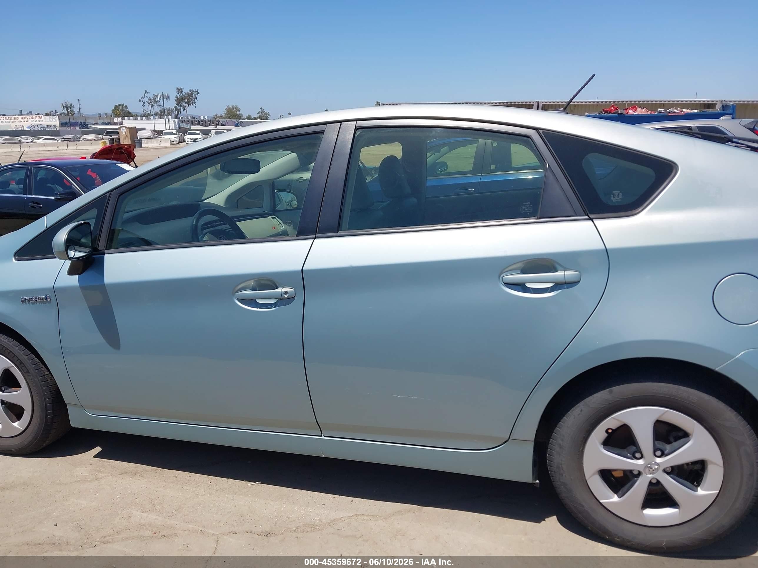 2012 Toyota Prius Four Light Blue vin: JTDKN3DU2C1579869