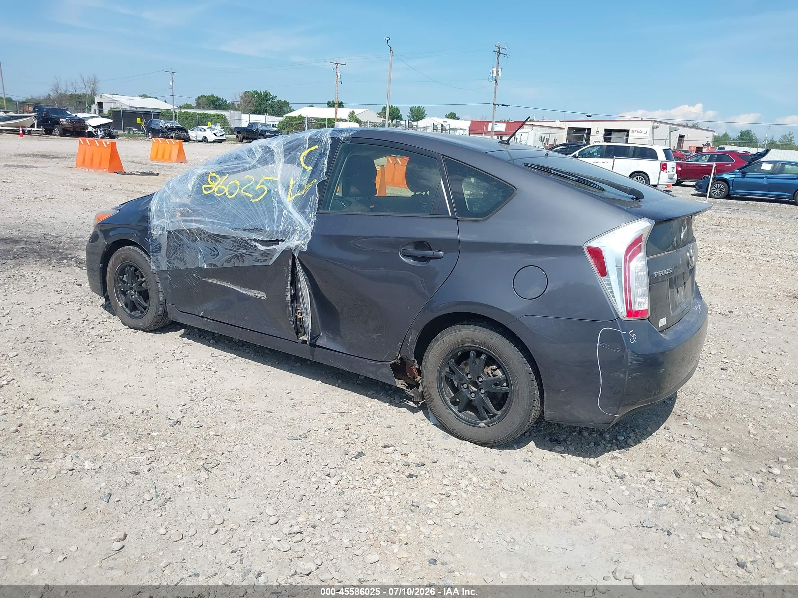 2012 Toyota Prius Two Gray vin: JTDKN3DU2C1595649