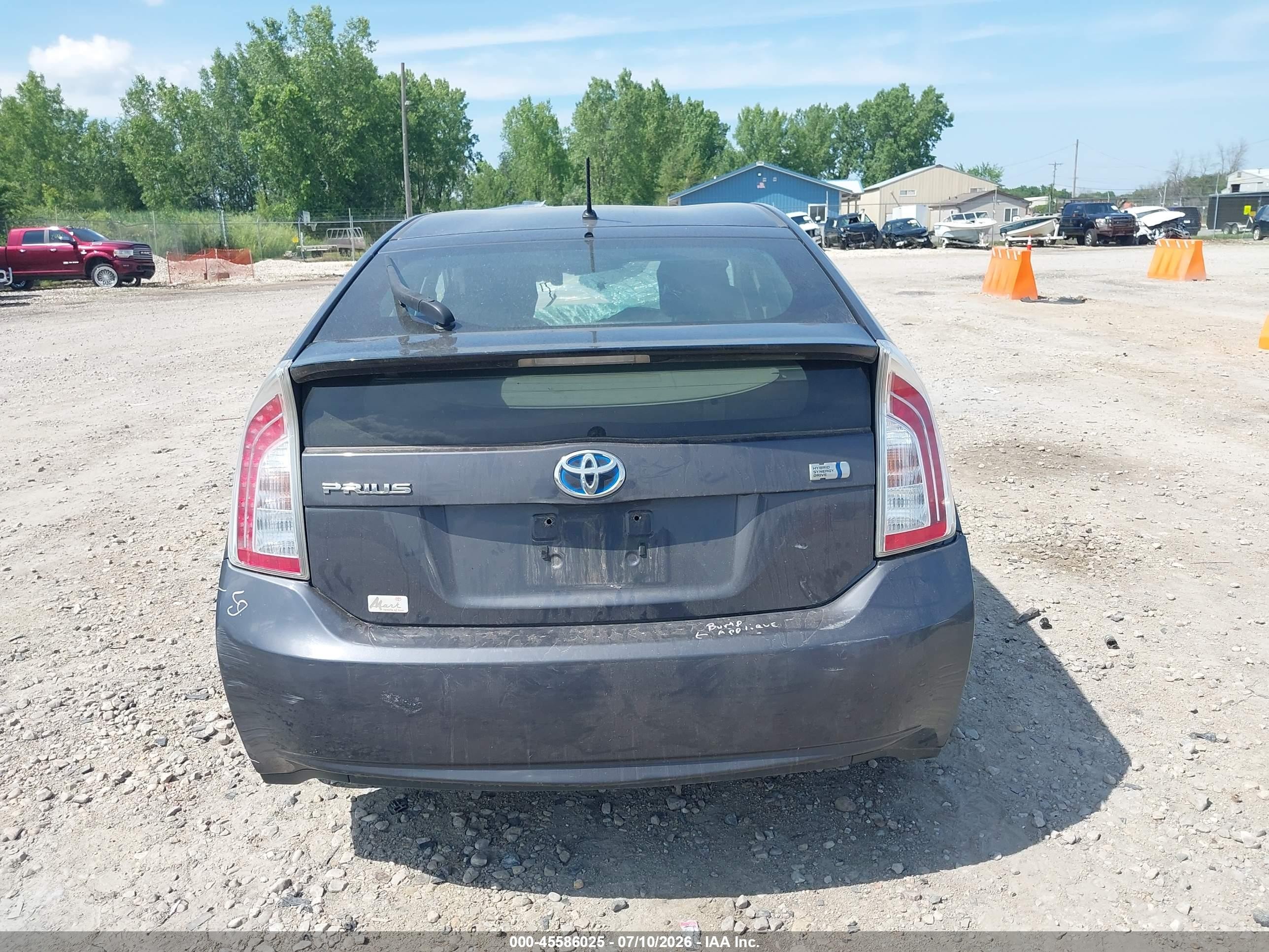 2012 Toyota Prius Two Gray vin: JTDKN3DU2C1595649