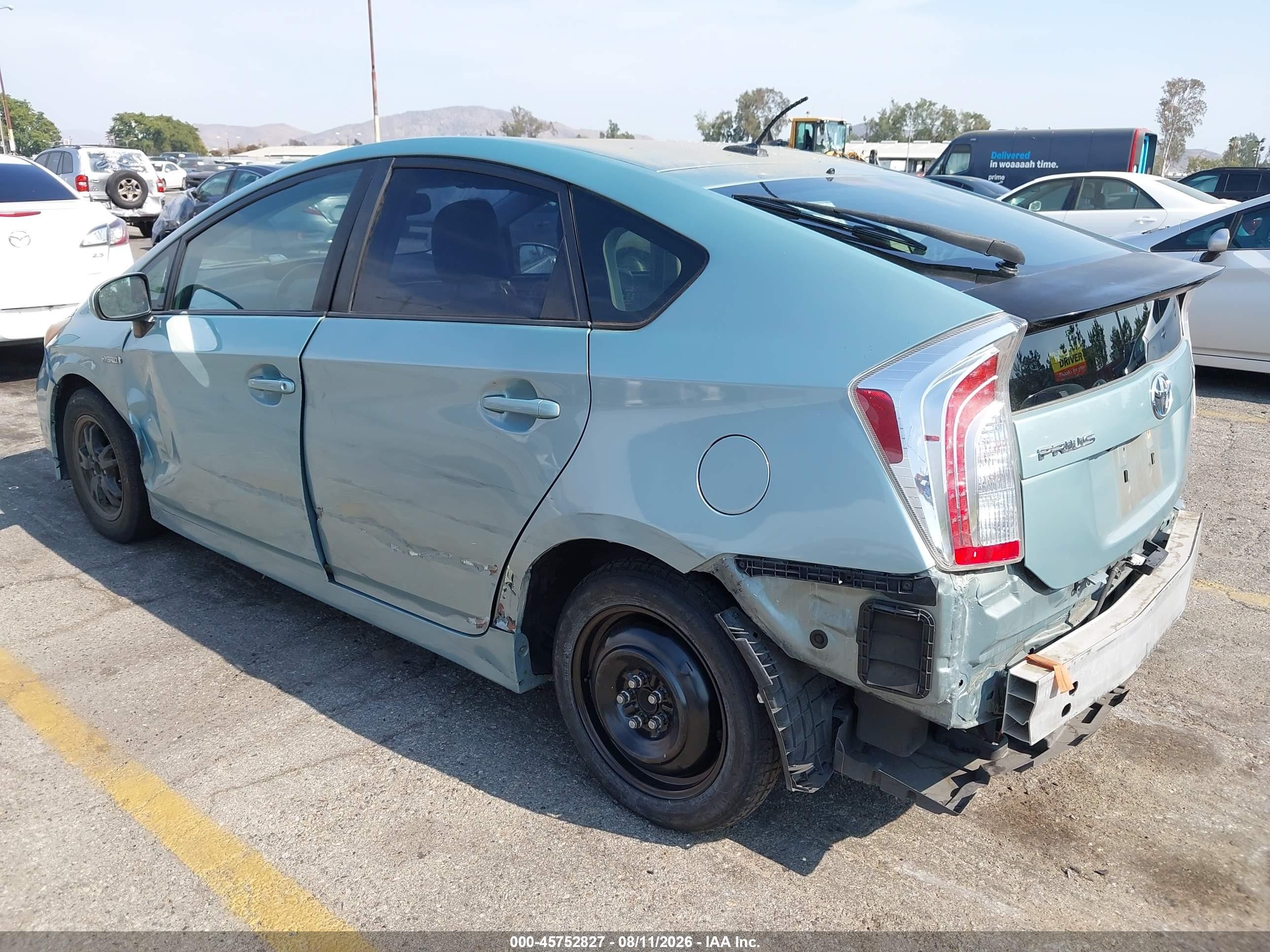 2012 Toyota Prius Four Light Blue vin: JTDKN3DU2C1601160