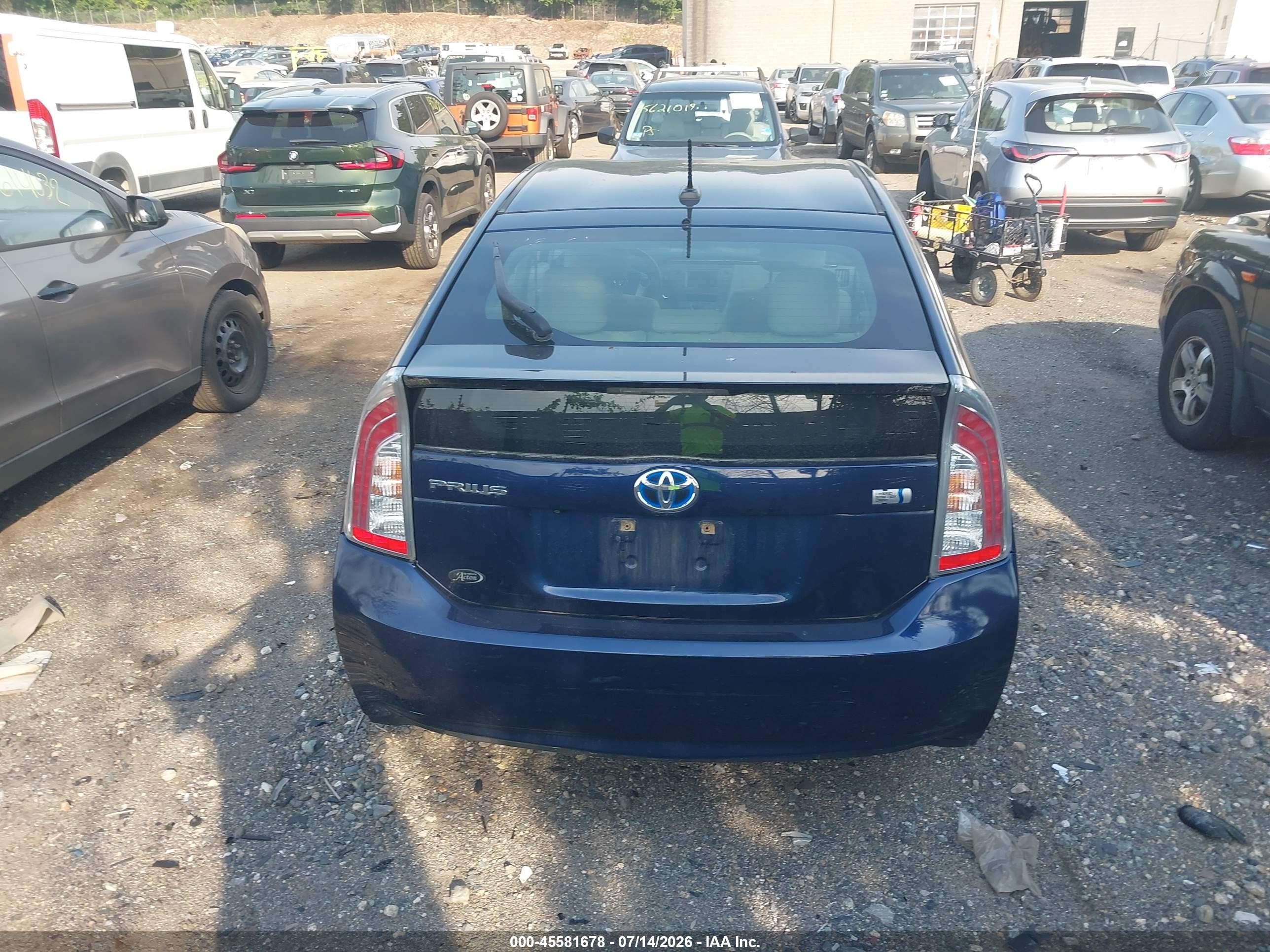 2012 Toyota Prius   Blue vin: JTDKN3DU2C1601272