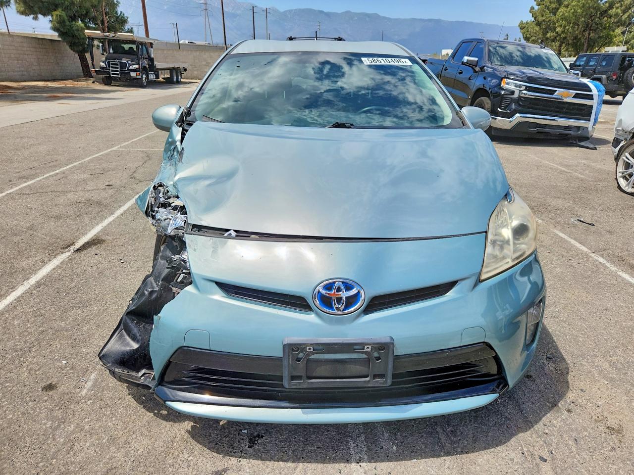 2012 Toyota Prius Two Turquoise vin: JTDKN3DU2C1606004