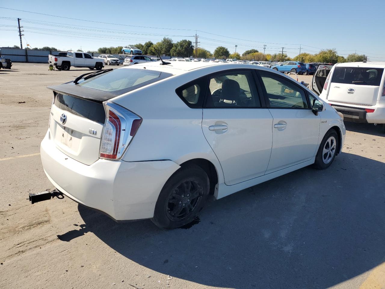 2012 Toyota Prius White vin: JTDKN3DU2C1607718