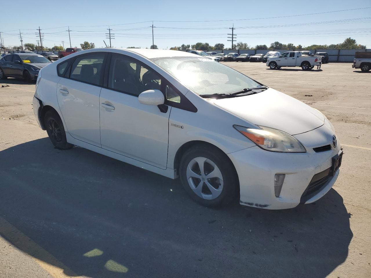 2012 Toyota Prius White vin: JTDKN3DU2C1607718