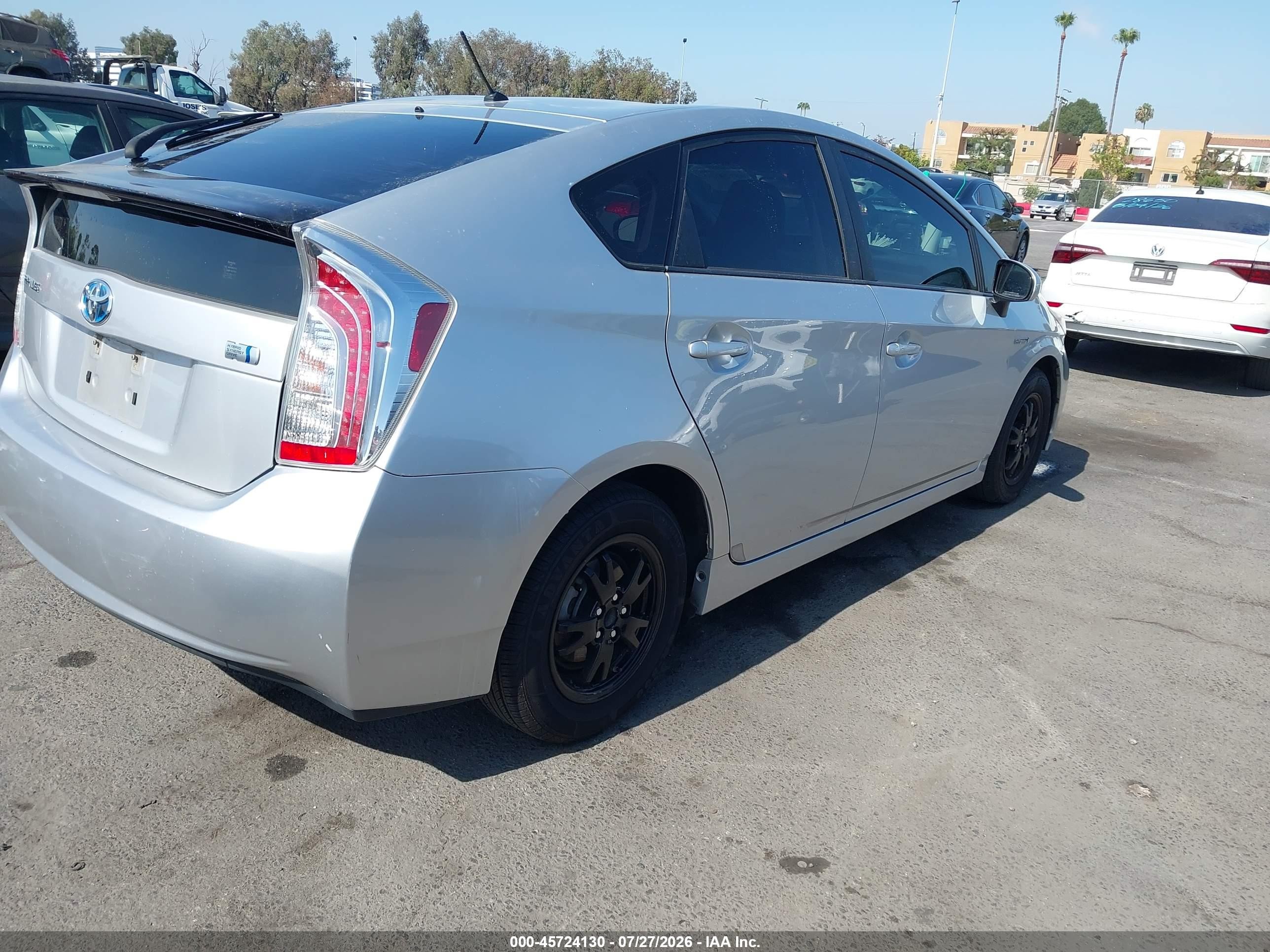 2012 Toyota Prius Two Silver vin: JTDKN3DU2C5396433