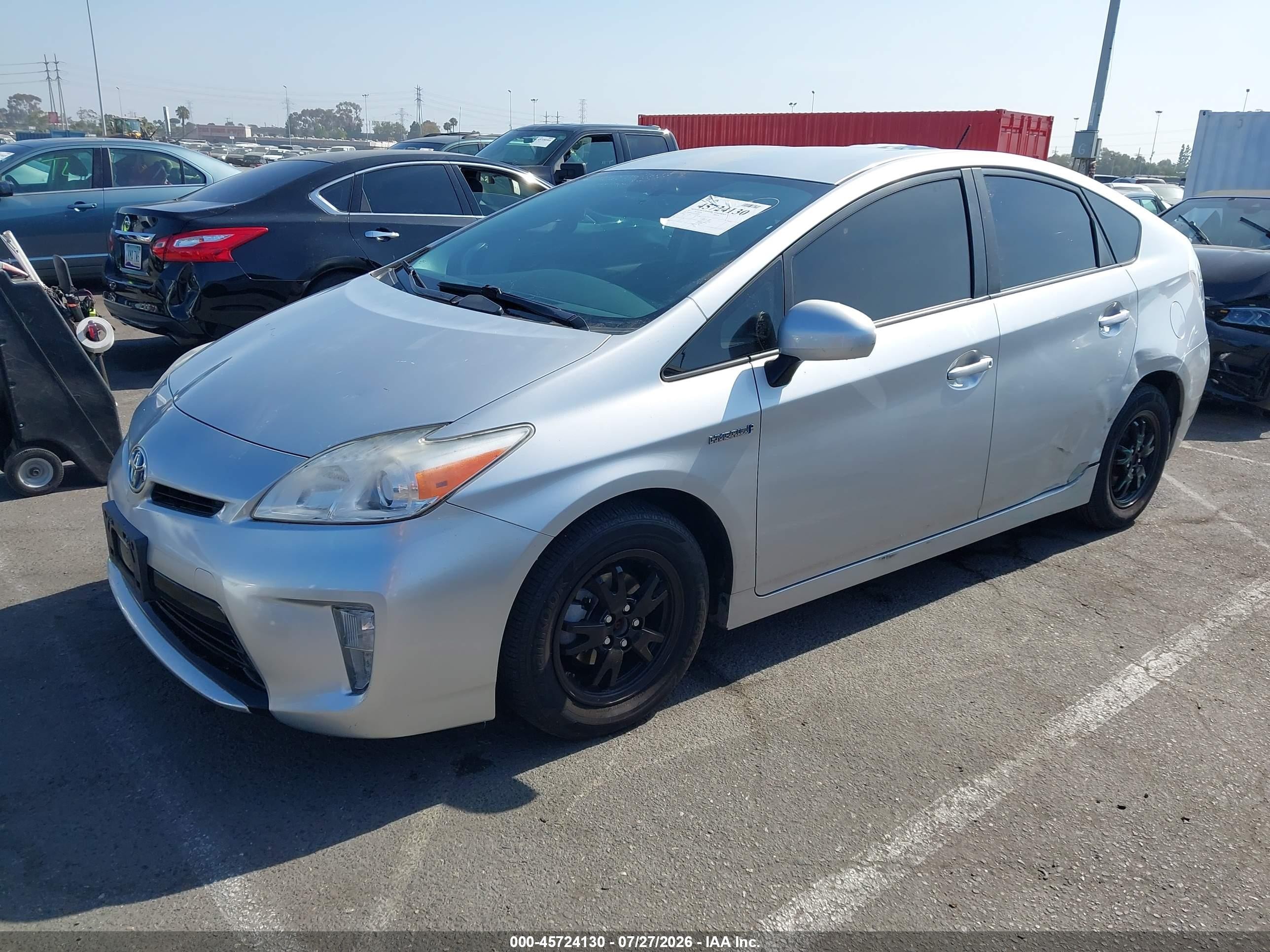 2012 Toyota Prius Two Silver vin: JTDKN3DU2C5396433