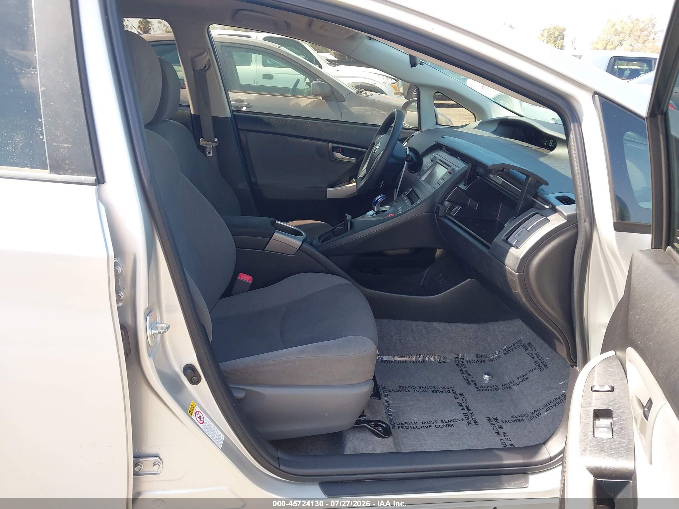 2012 Toyota Prius Two Silver vin: JTDKN3DU2C5396433