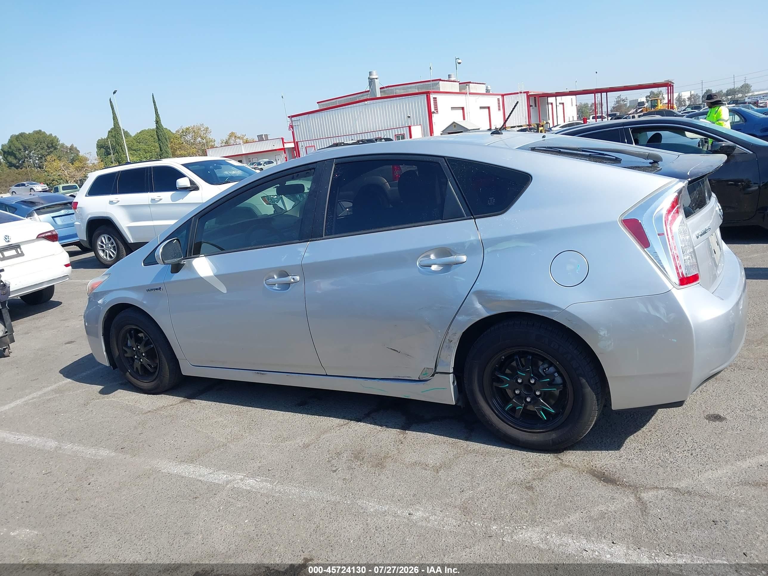 2012 Toyota Prius Two Silver vin: JTDKN3DU2C5396433