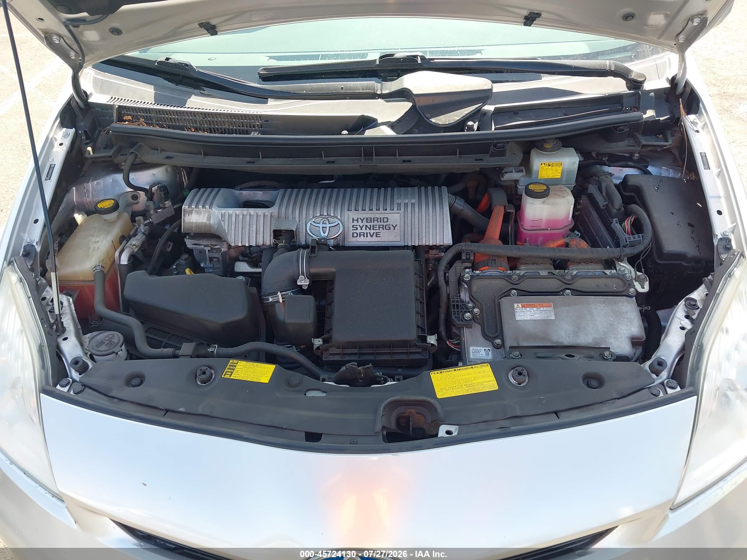 2012 Toyota Prius Two Silver vin: JTDKN3DU2C5396433