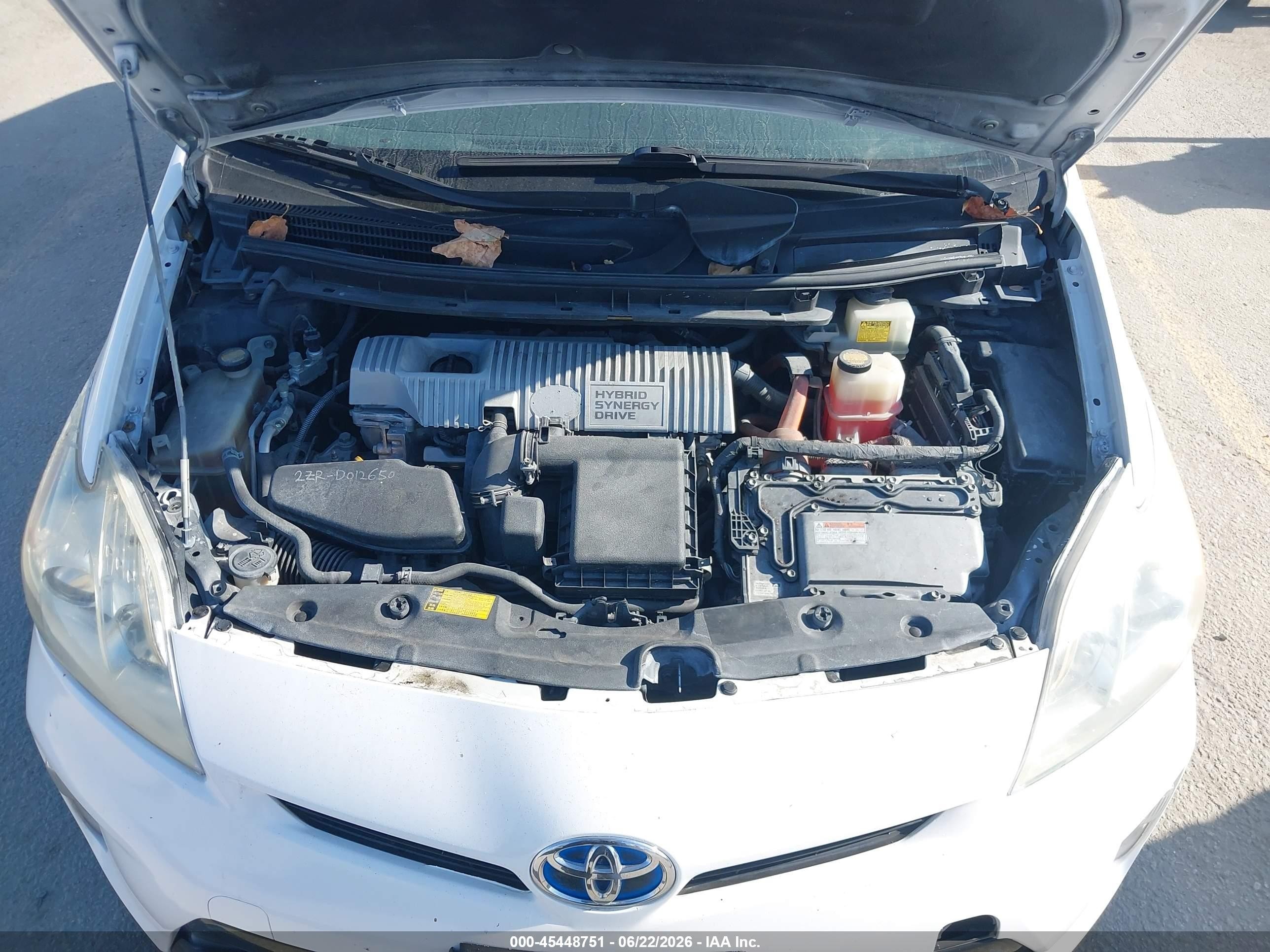 2012 Toyota Prius Three White vin: JTDKN3DU2C5408239