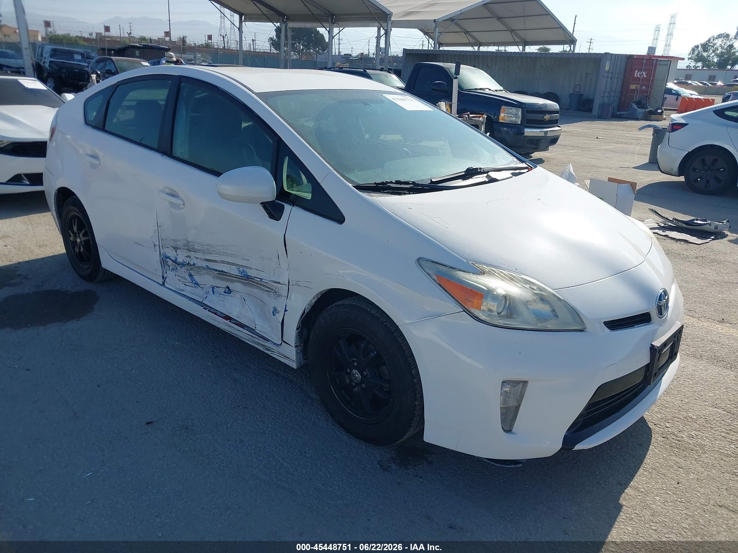 2012 Toyota Prius Three White vin: JTDKN3DU2C5408239