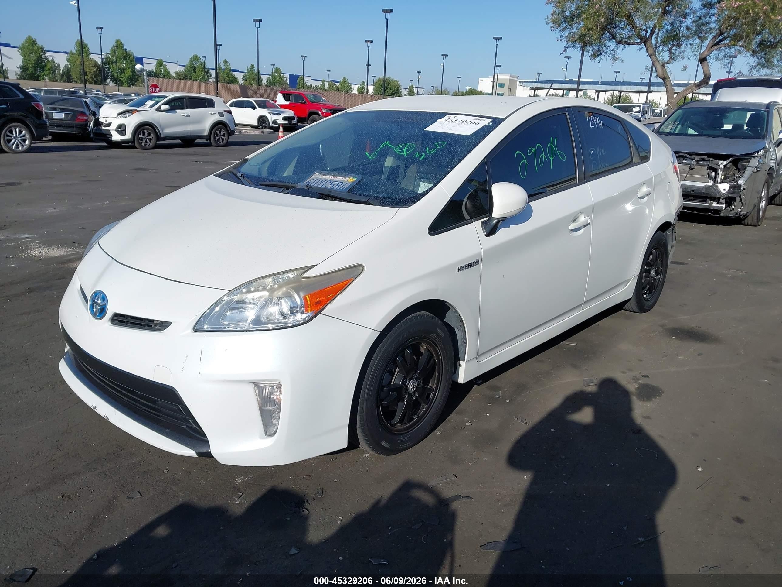 2012 Toyota Prius Two White vin: JTDKN3DU2C5412470