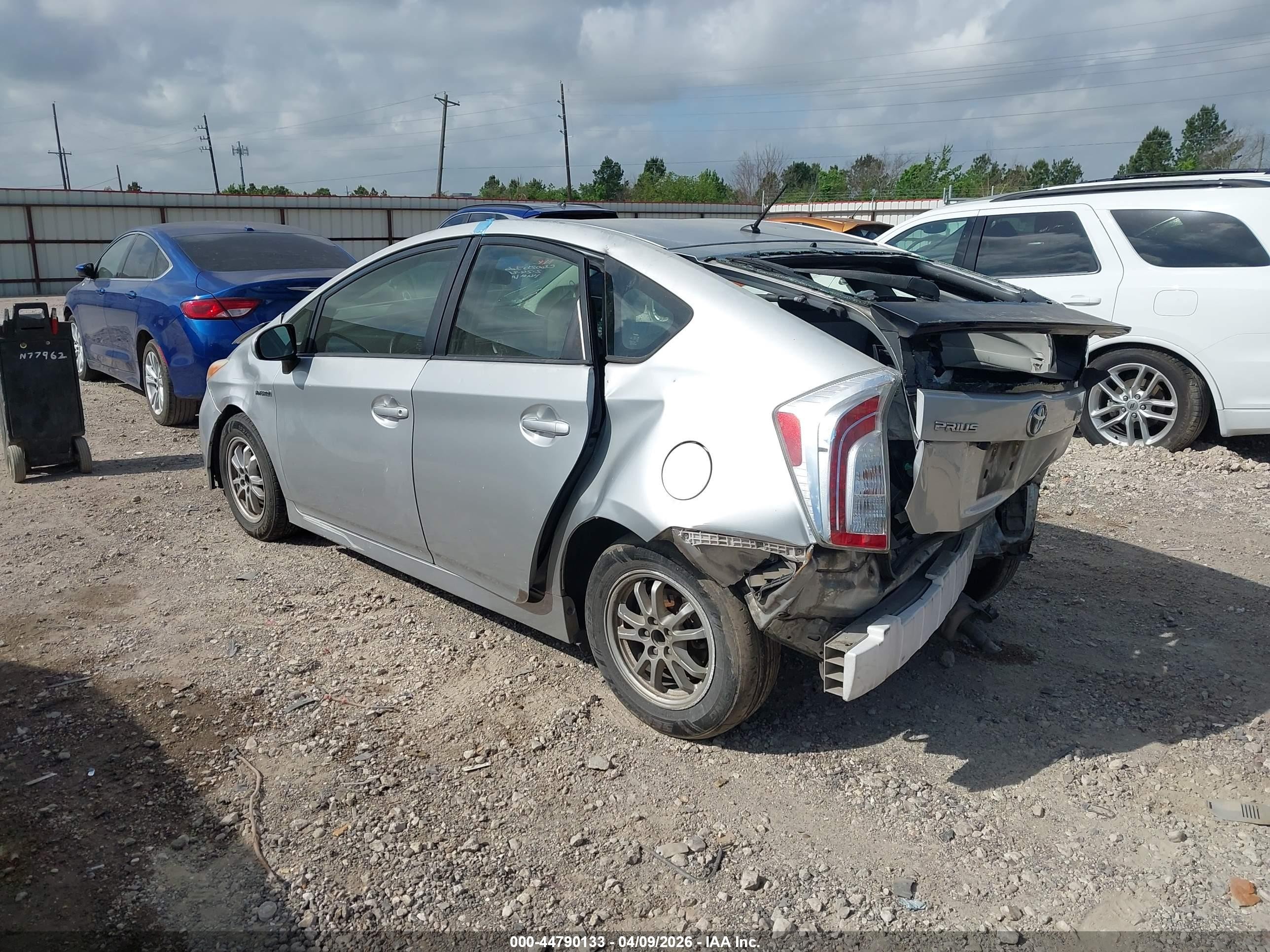 2012 Toyota Prius Two Silver vin: JTDKN3DU2C5430256