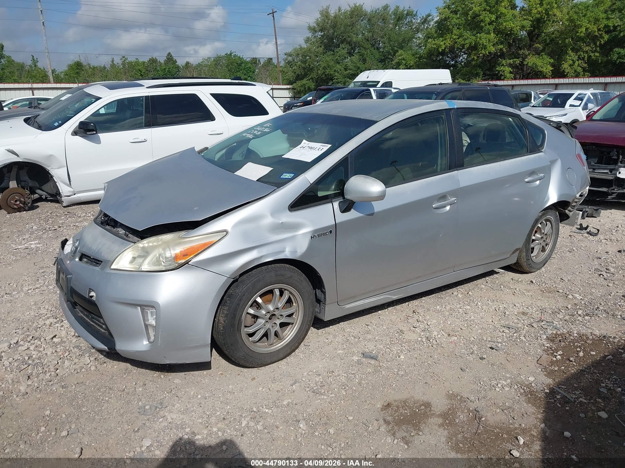 2012 Toyota Prius Two Silver vin: JTDKN3DU2C5430256