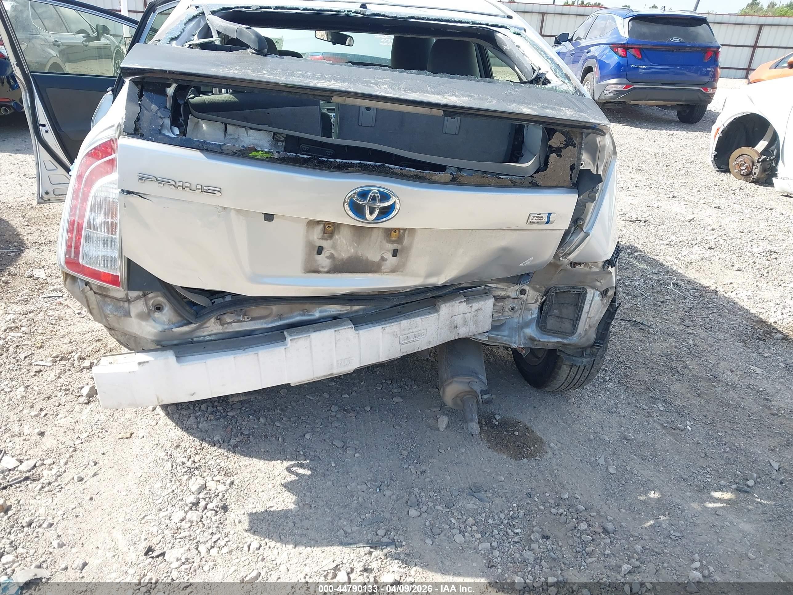 2012 Toyota Prius Two Silver vin: JTDKN3DU2C5430256